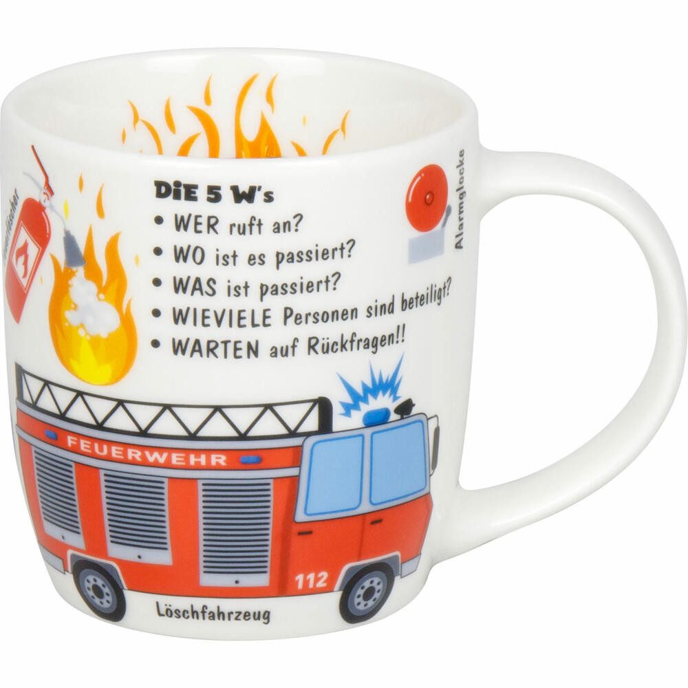 Könitz Kinderbecher Kids Wissen - Feuerwehr, Basic Bone China