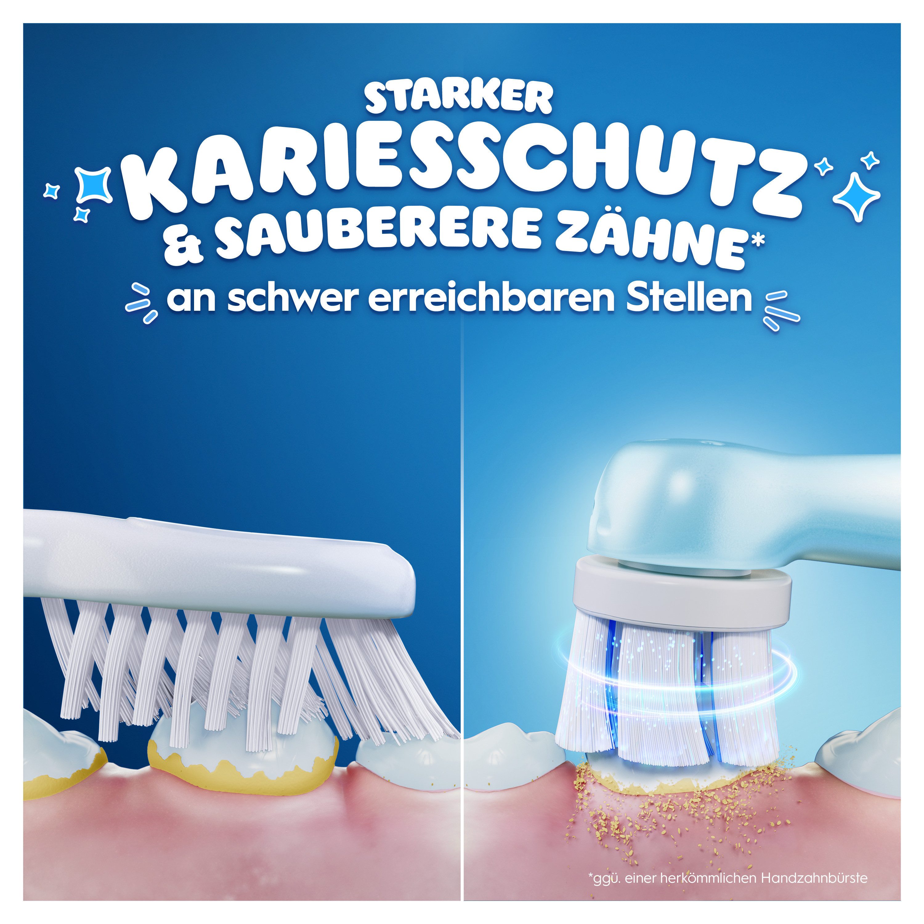 Oral-B Elektrische Kinderzahnbürste iO Kids 6+ Stitch, Aufsteckbürsten: 1 St., 1 Reise-Etui, Musik-Timer, 3 Modi, ab 6 Jahren
