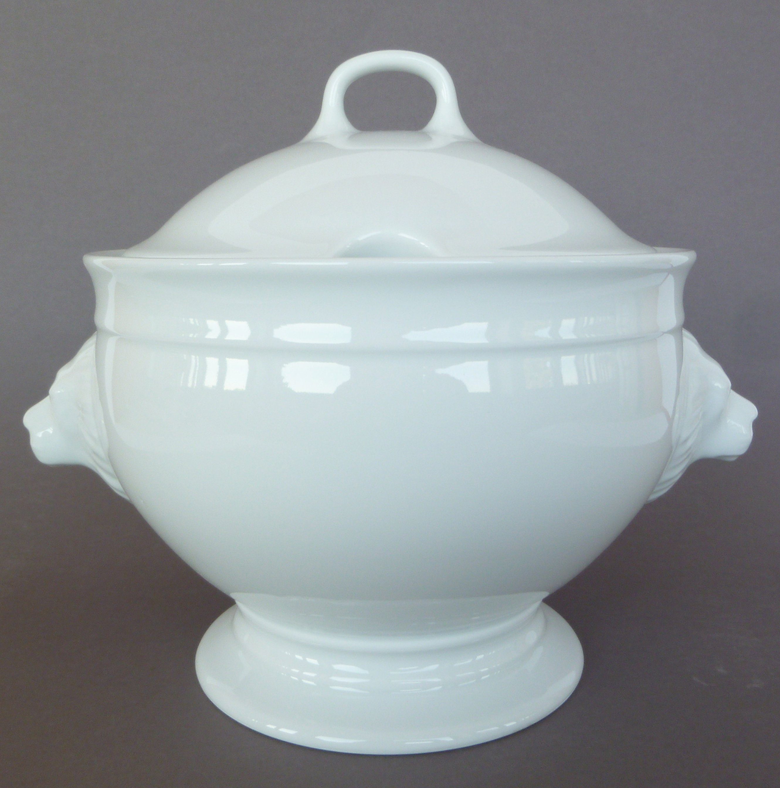 van Well Servierschüssel, Porzellan, Löwenkopfterrine, 2,7 Liter