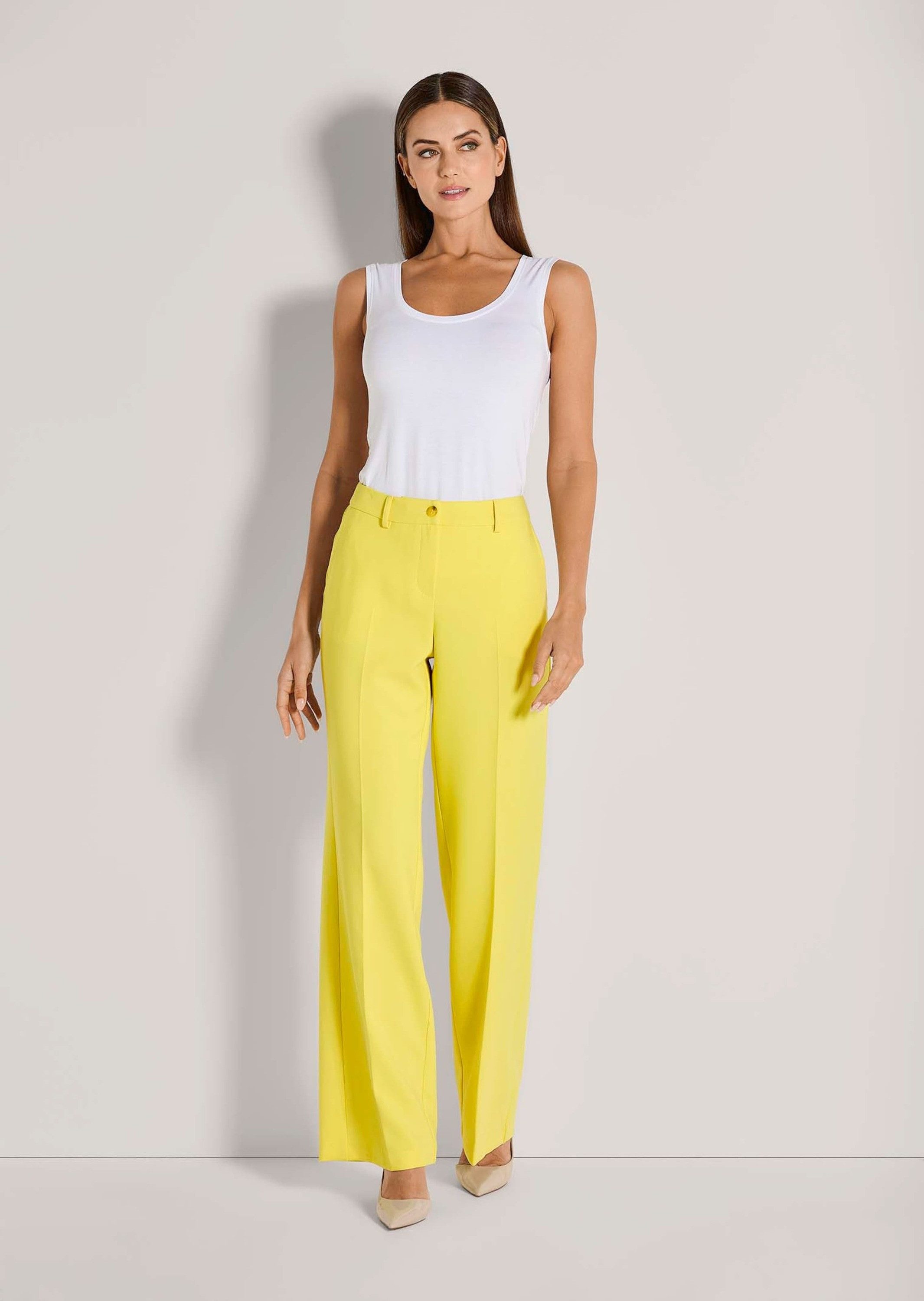 Bügelfaltenhose Elegante Marlenehose mit Bügelfalten