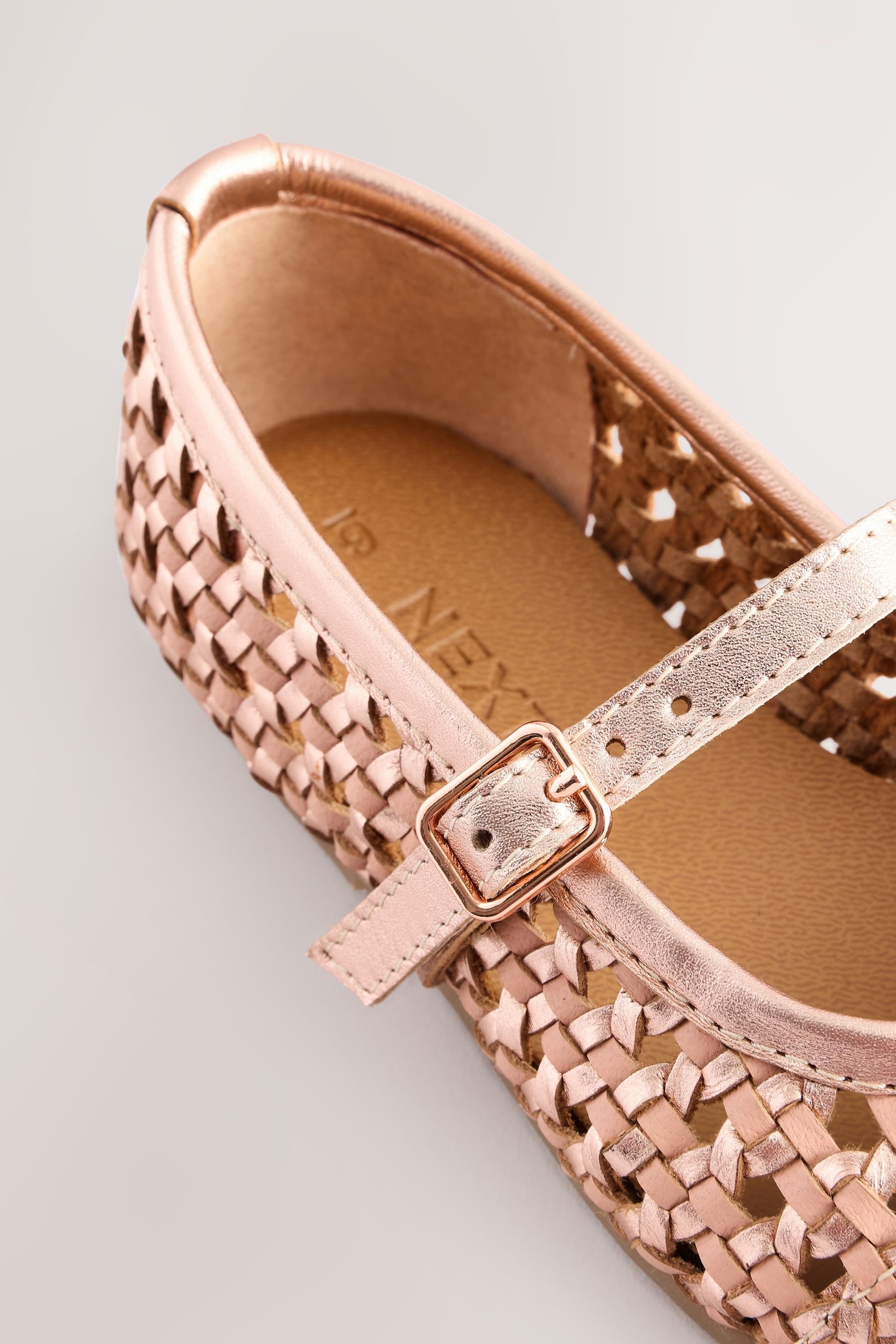 Next Geflochtene Mary-Jane-Schuhe aus Leder Mary-Jane-Schuhe (1-tlg)