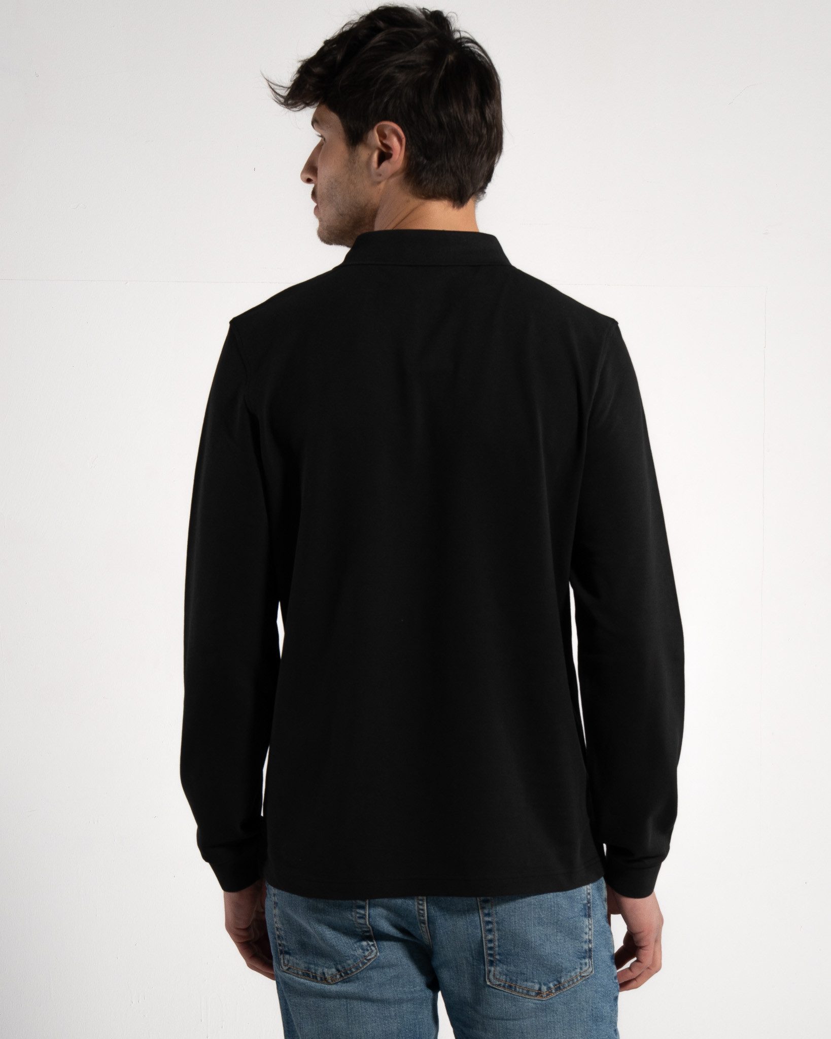 GORG Langarm-Poloshirt Herren Langarm-Poloshirt aus Bio-Baumwolle