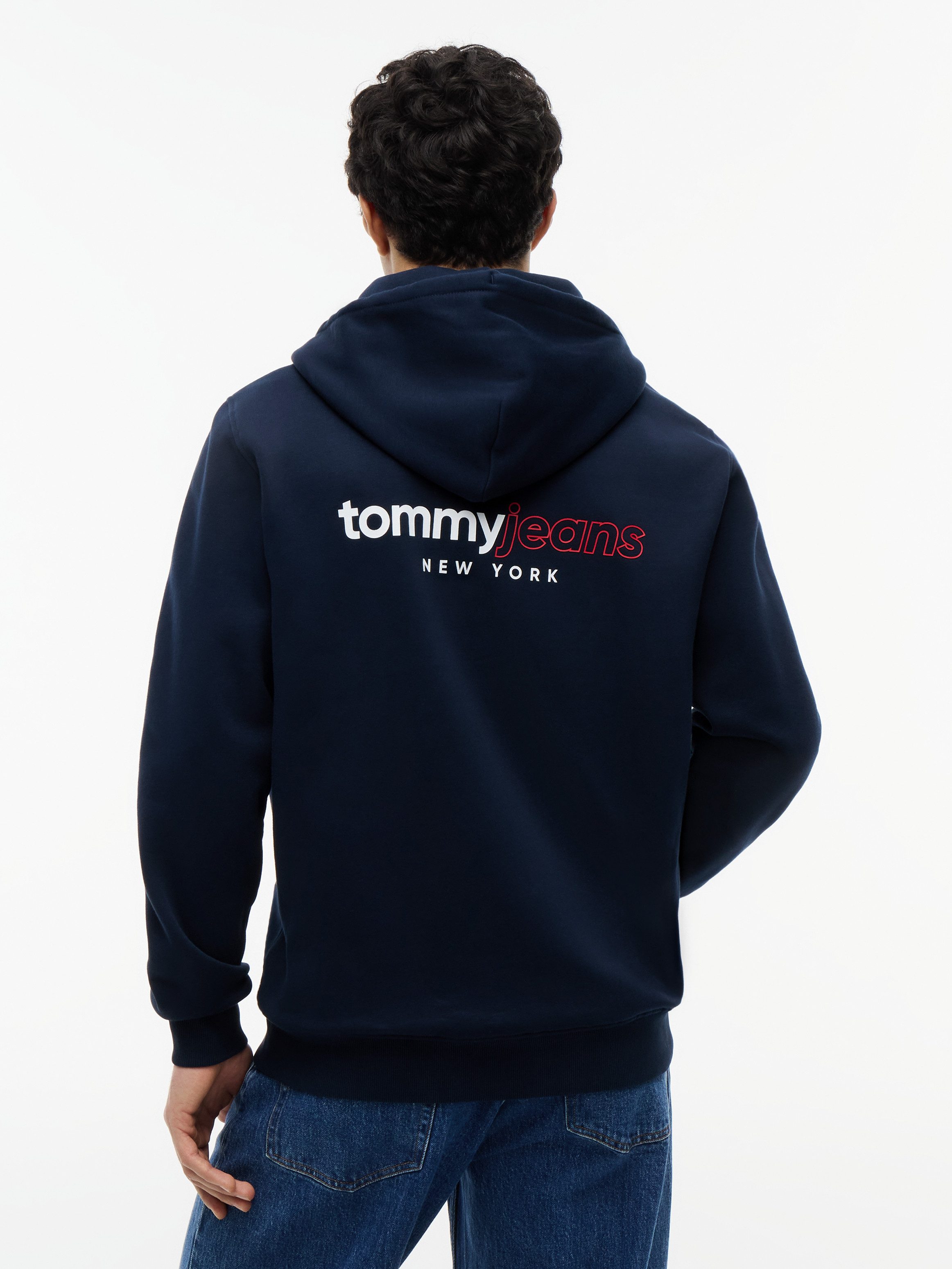 Tommy Jeans Kapuzensweatjacke TJM REGULAR DNA BACKPRINT FULLZIP