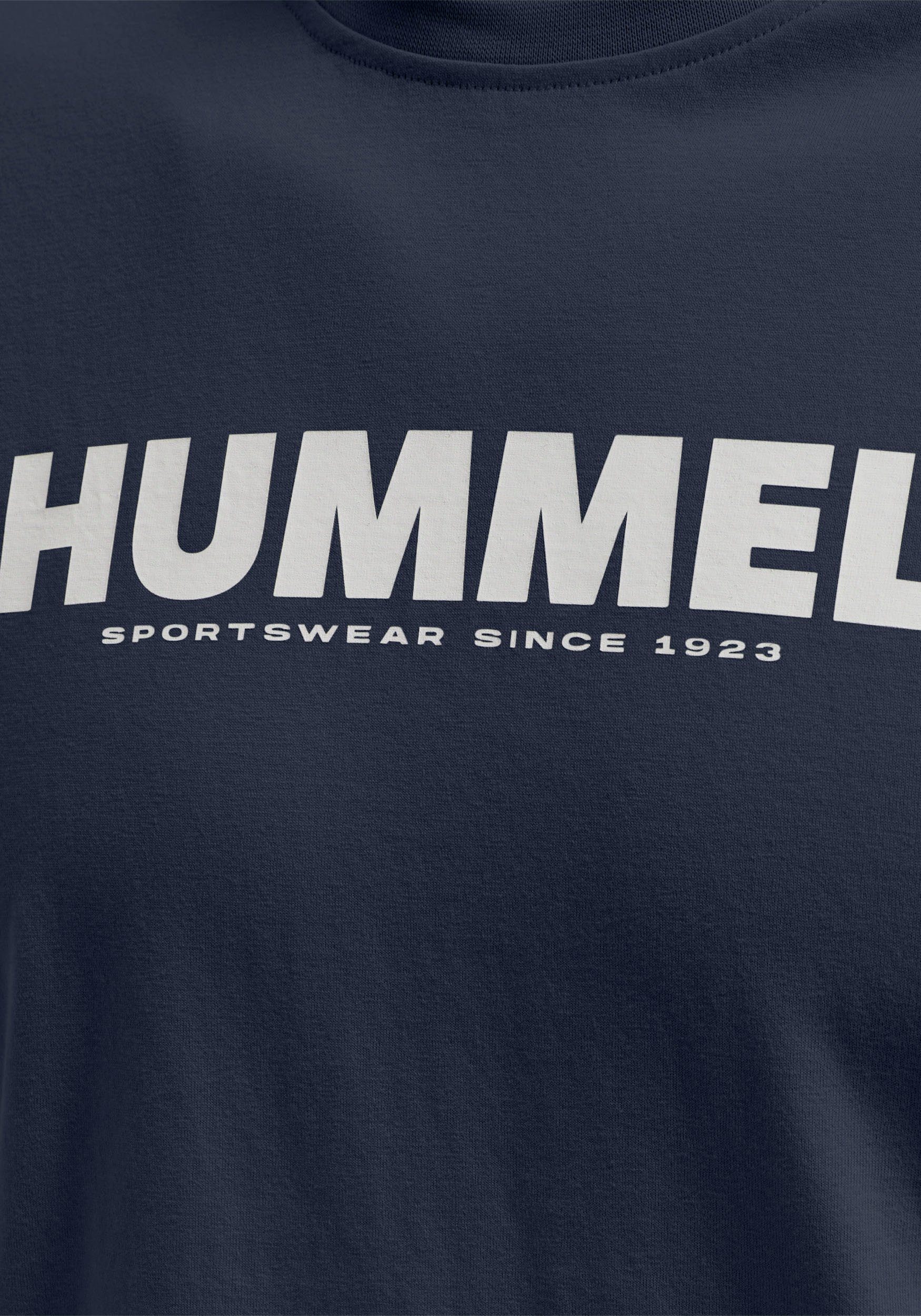 mit Logo hummel Print T-Shirt marine