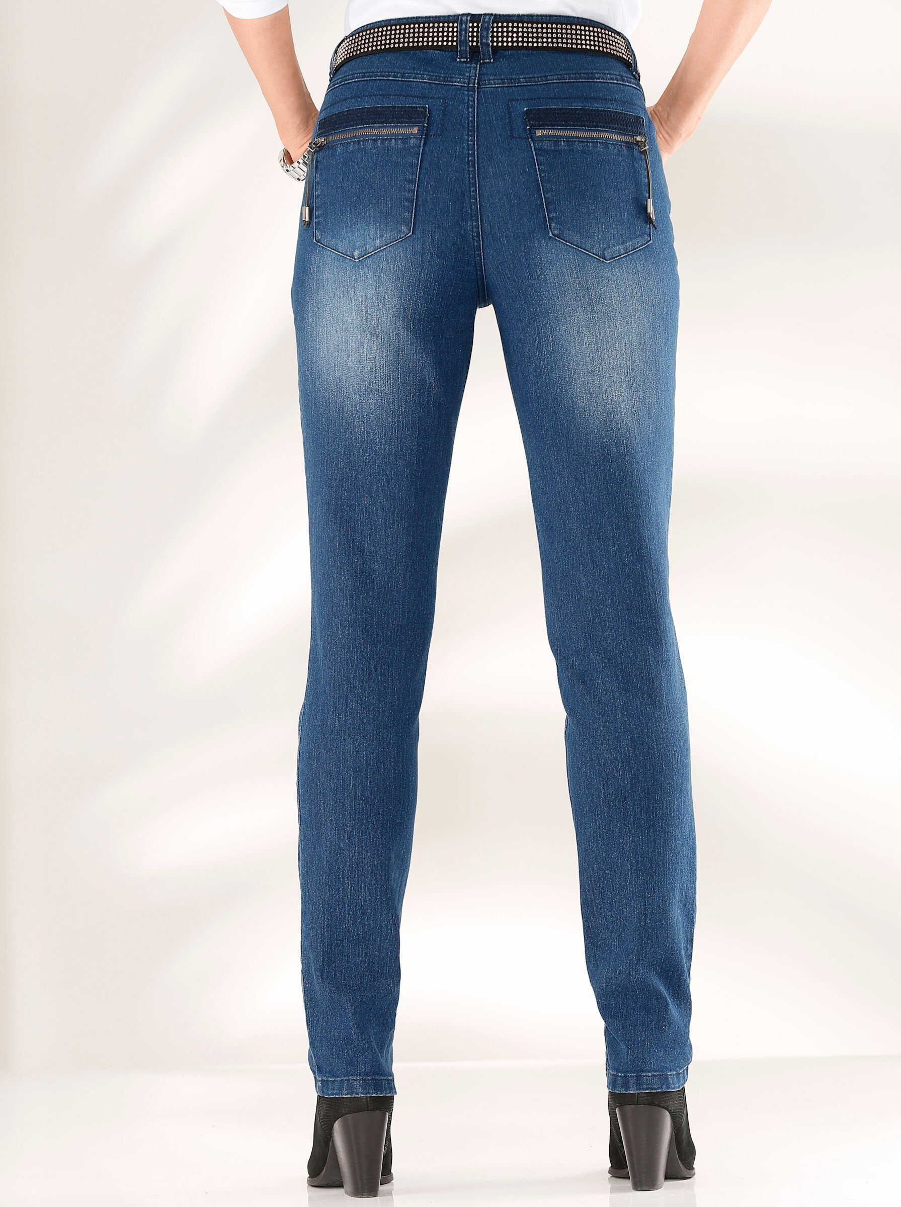 WEIDEN blue-stone-washed WITT Bequeme Jeans