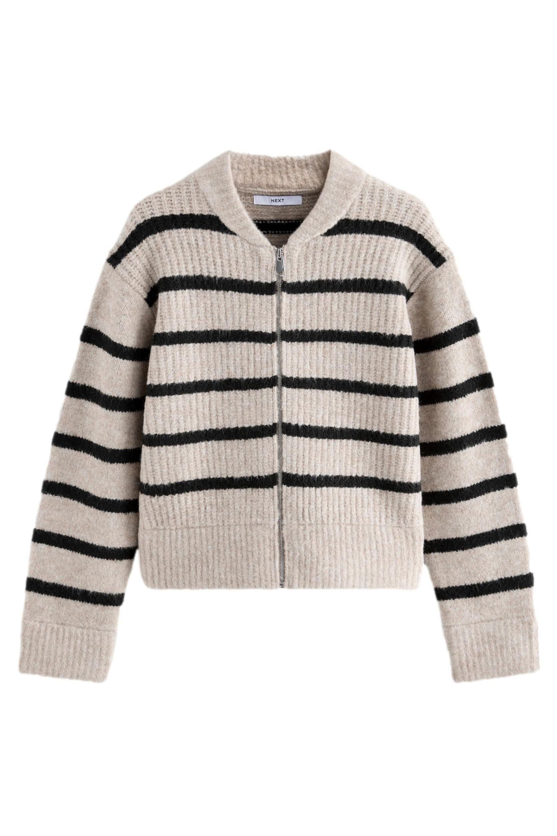 Next Strickjacke Gerippte Strickjacke mit Reißverschluss günstig online kaufen