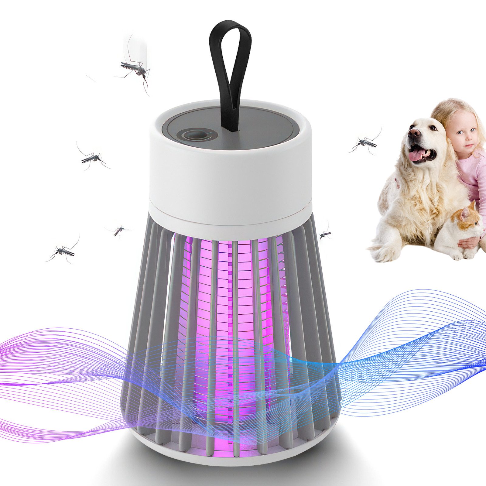 Insektenvernichter Insektenvernichter Elektrisch, Mückenfalle, Mückenlampe mit UV-Lampe