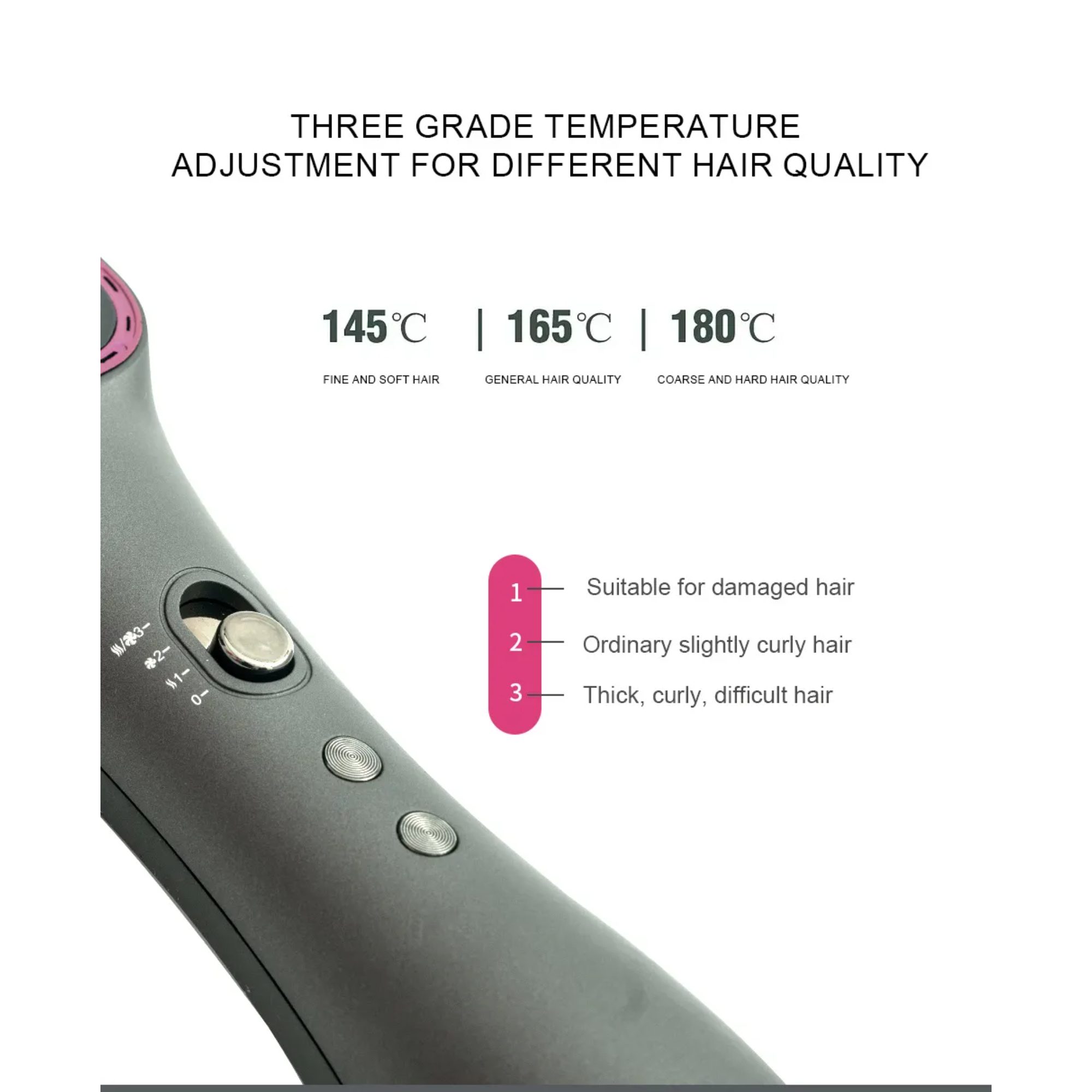SURKER Warmluftbürste Professionelle Sekunden konstante 30 tragbare schnelle Negative Hitze, Elektrische Haarglätter-Bürste Temperatur Ionen, Haarbürste
