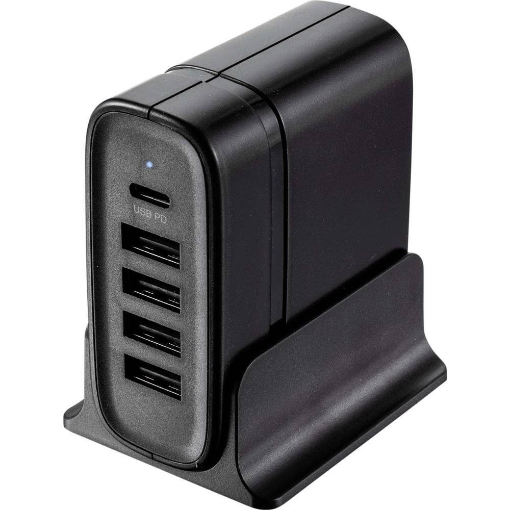 USB-Ladegerät mit 4x USB und USB-C® USB-Ladegerät