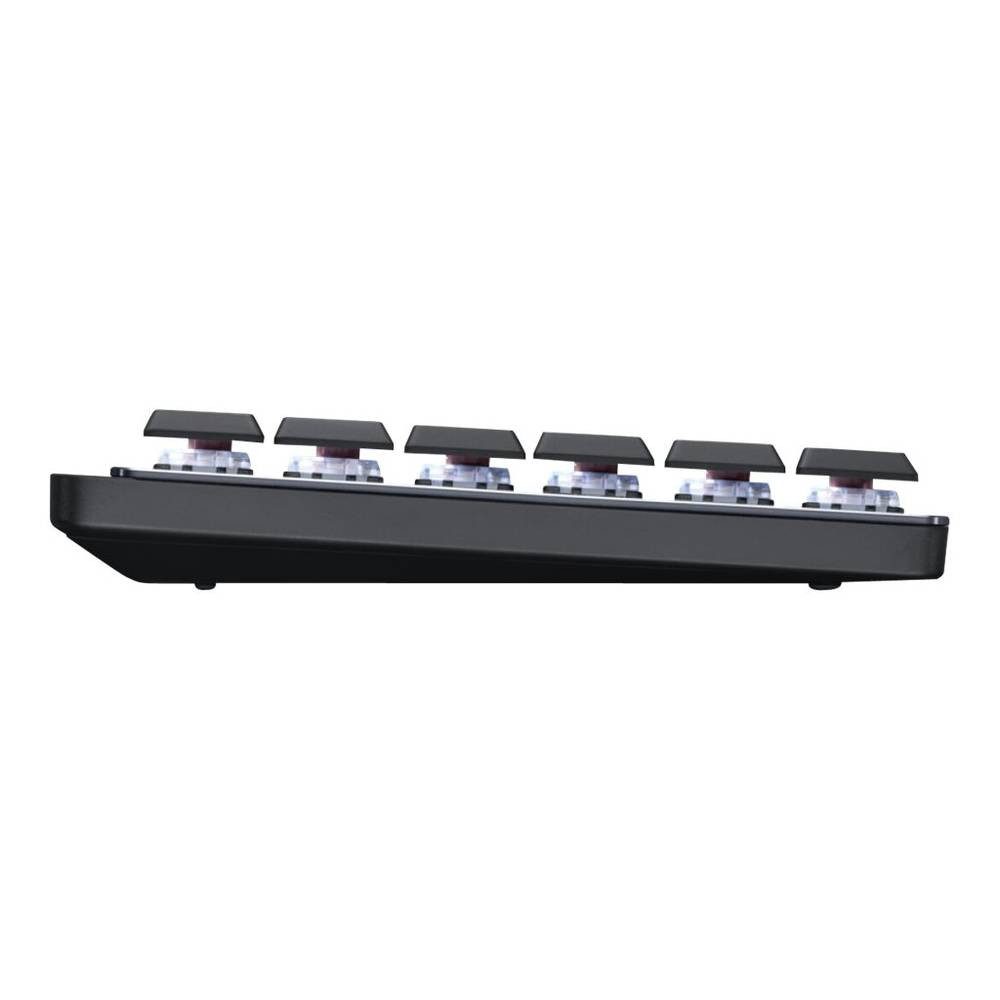Logitech Wireless-Bluetooth-Tastatur,QWERTZ 920-010771 Tastatur (Abnehmbares Kabel, Beleuchtet, Wiederaufladbar)