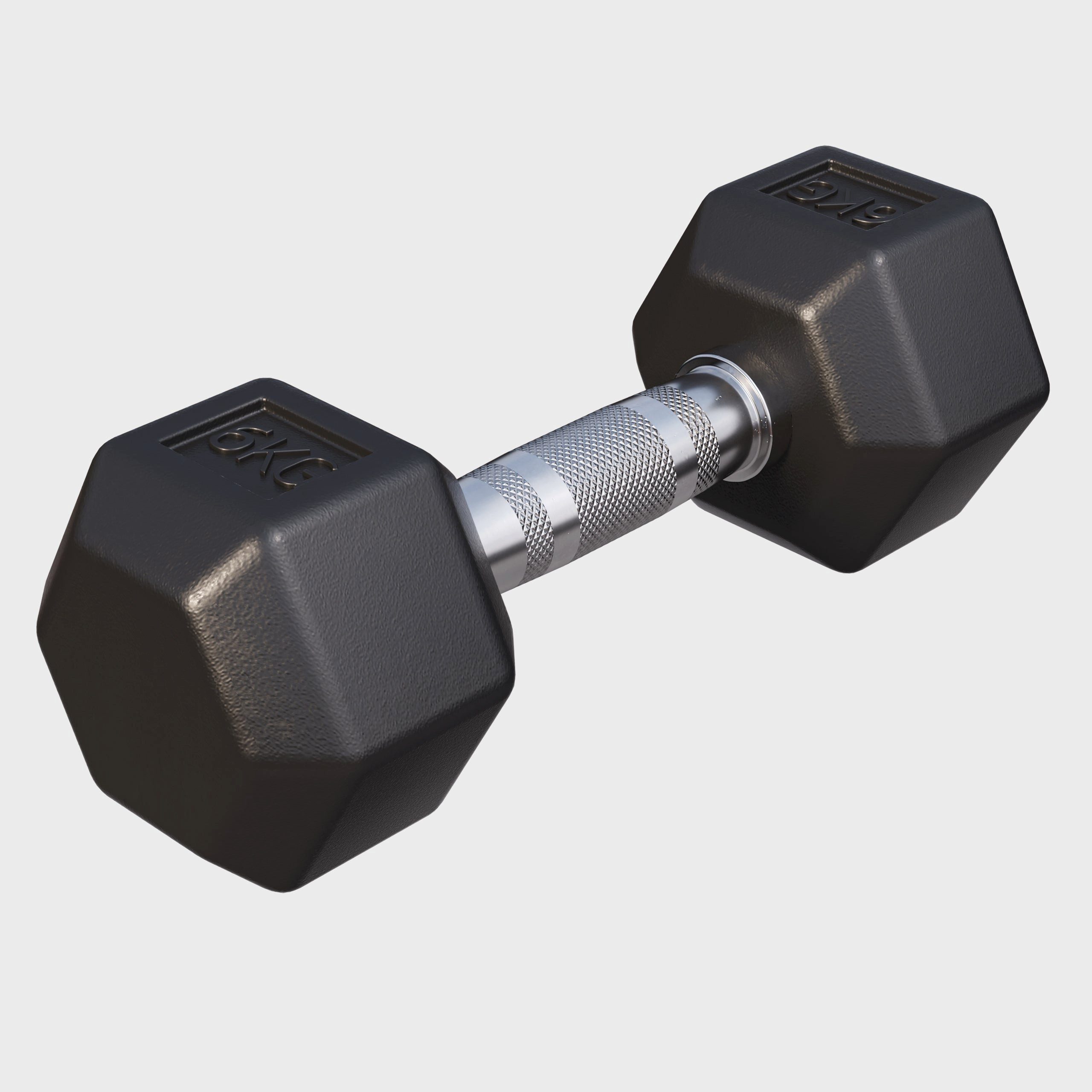 GORILLA SPORTS Kurzhantel Hexagon Kurzhantel Gummi 2-50 kg