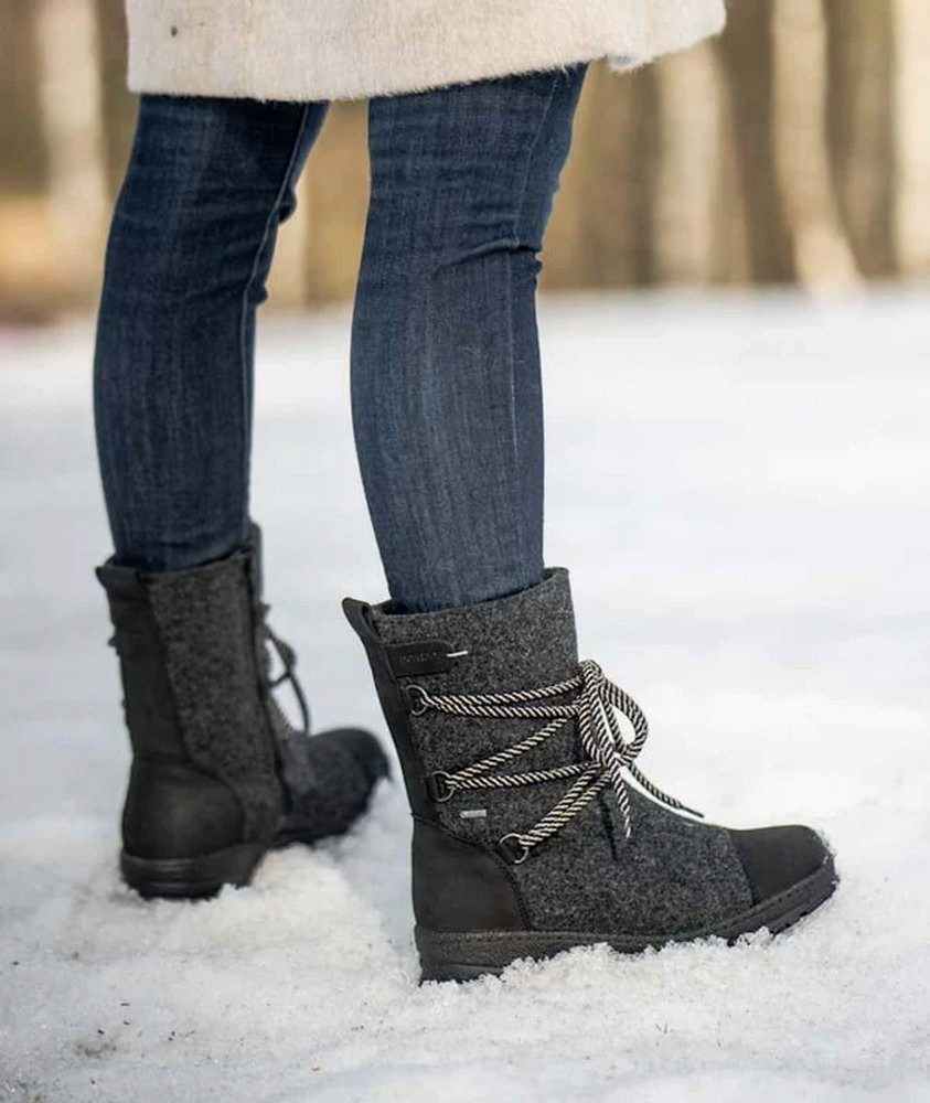 Pomar Koli GTX (Filzstiefel, wasserdicht, breit, extrem warm) granitgrau Winterstiefel