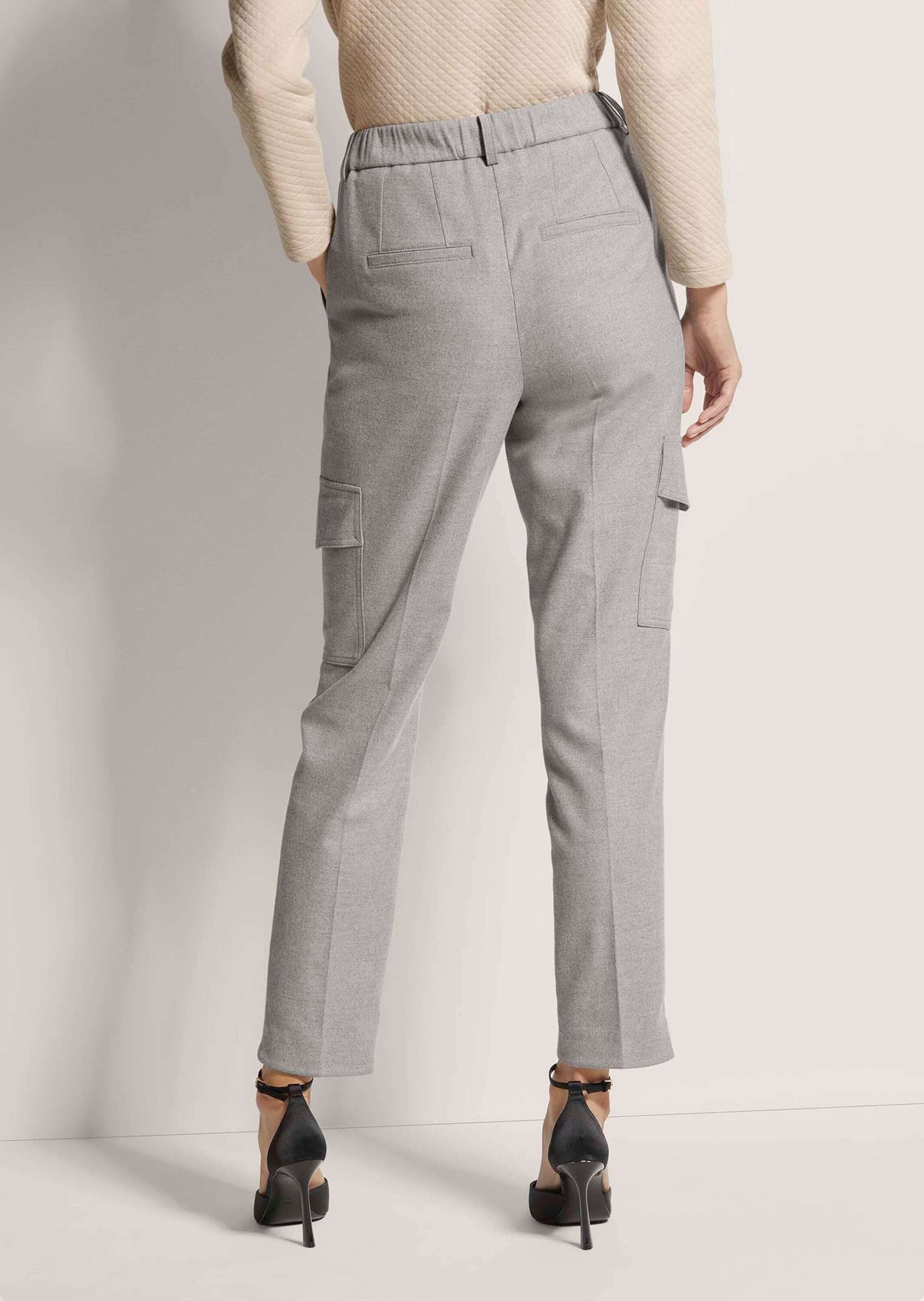 MADELEINE Cargohose Uni Cargohose mit Taschen, 7/8-Länge Uni-Design, ohne Verschluss, sportiver Look
