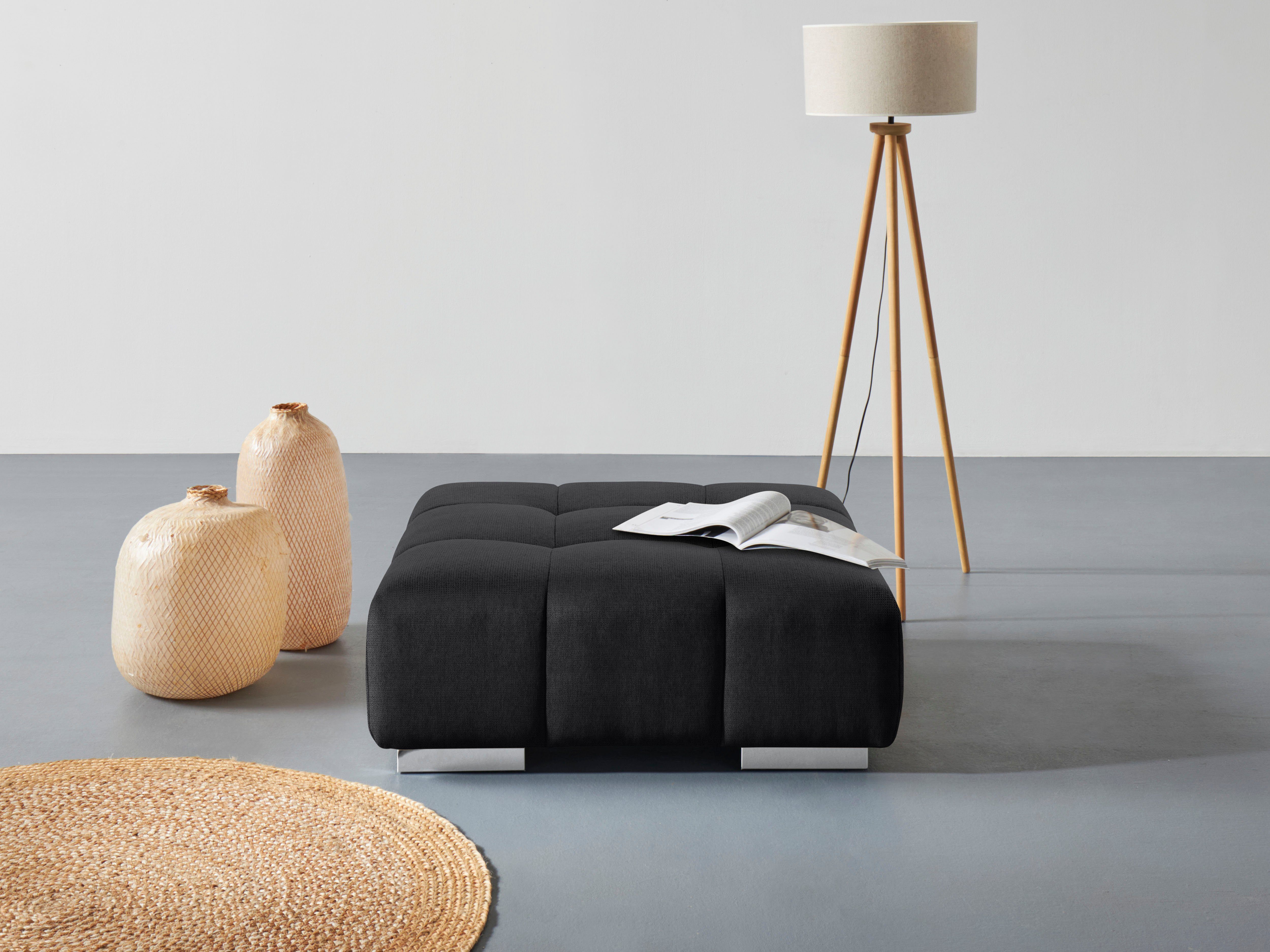 COTTA Hocker Orion, gemütlicher Hocker im modernen Design