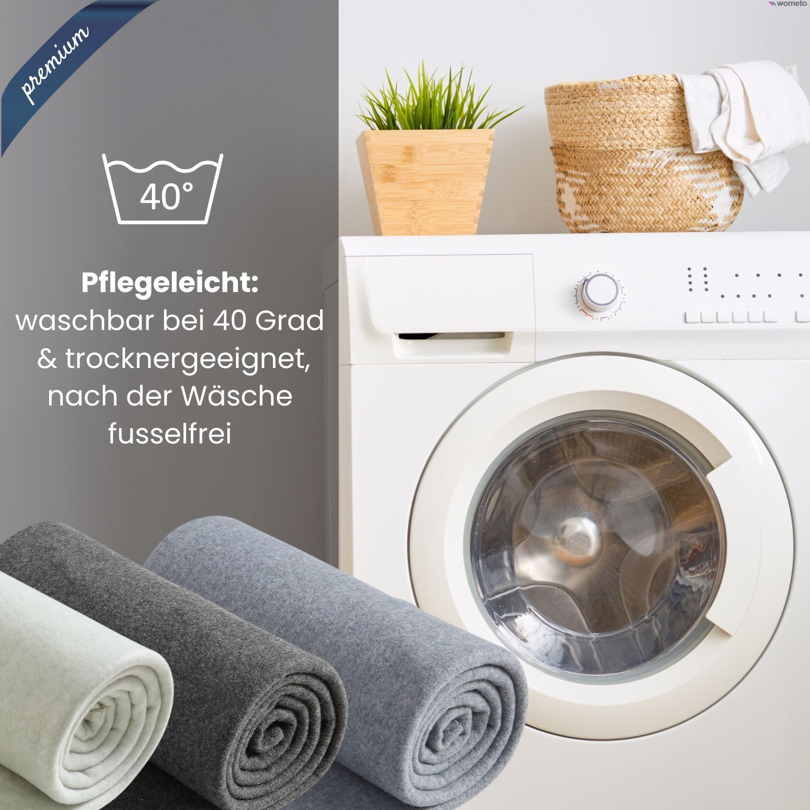 Wohndecke Premium-Fleecedecke in 2 Größen, wometo, OEKO-TEX®, extra dick, Q günstig online kaufen