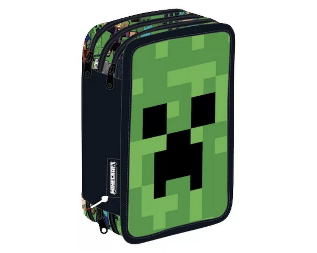 Minecraft Federmäppchen Minecraft Face gefülltes 3-stöckiges Federmäppchen