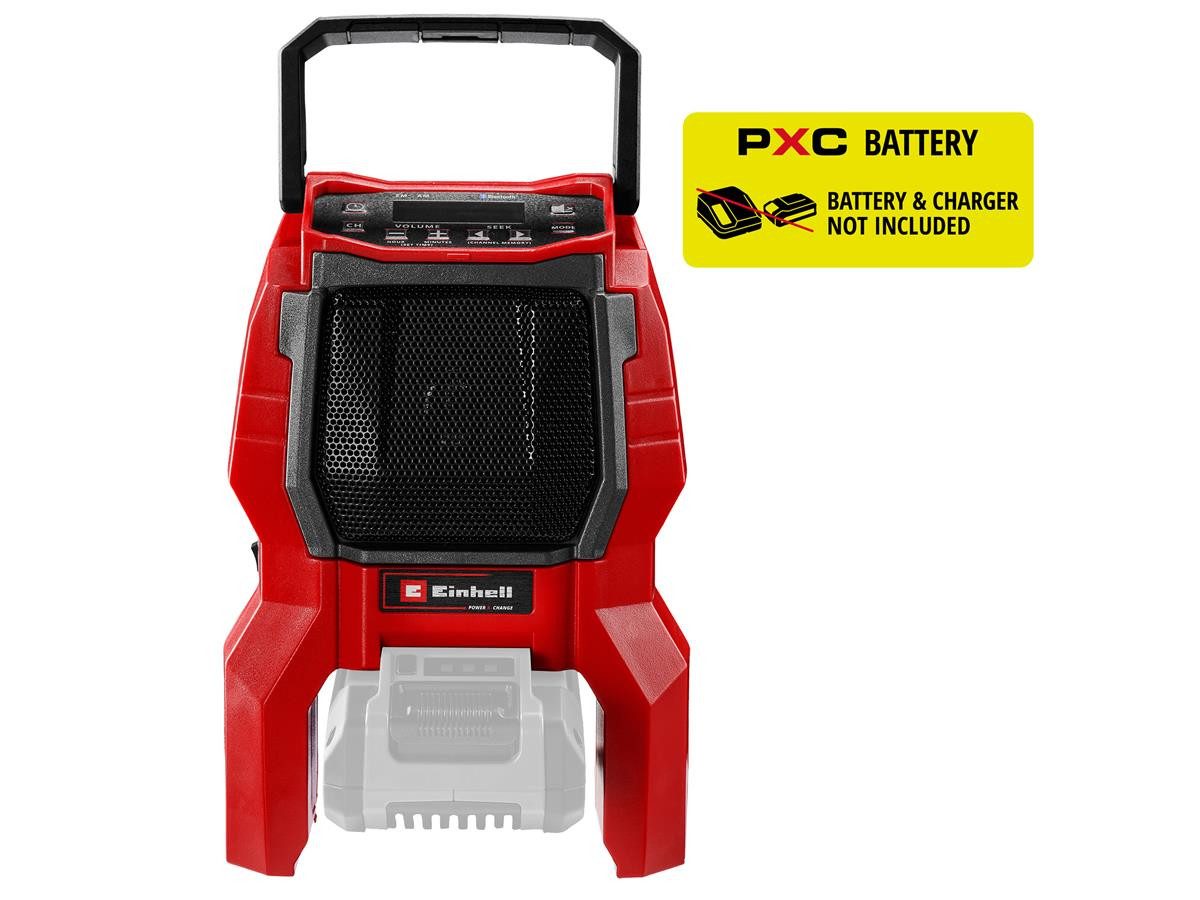 Einhell TC-RA 18 Li BT - Solo Baustellenradio (AM und FM-Empfang, ohne Akku und Ladegerät)