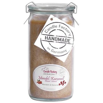 Candle Factory Duftkerze 3er Set Mini Jumbo "Vanille Macadamia, Mandel Karamell, French Vanilla