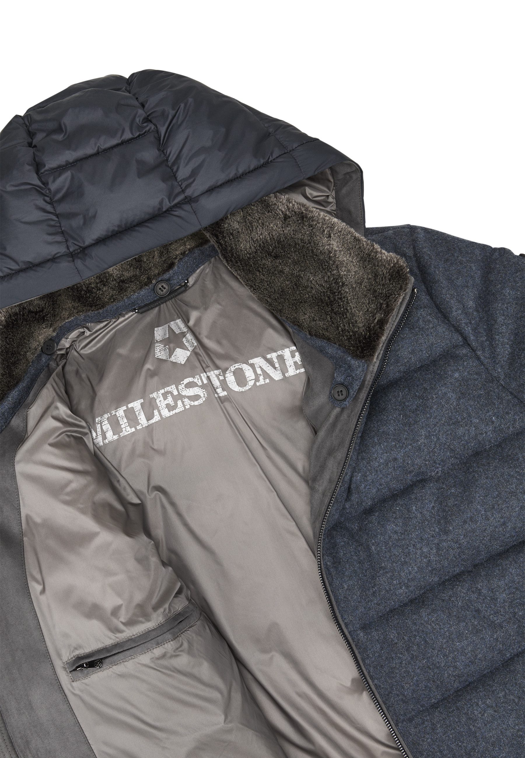 MILESTONE Steppjacke MSMason Herren Übergangsjacke Jacke gesteppt lockere Passform
