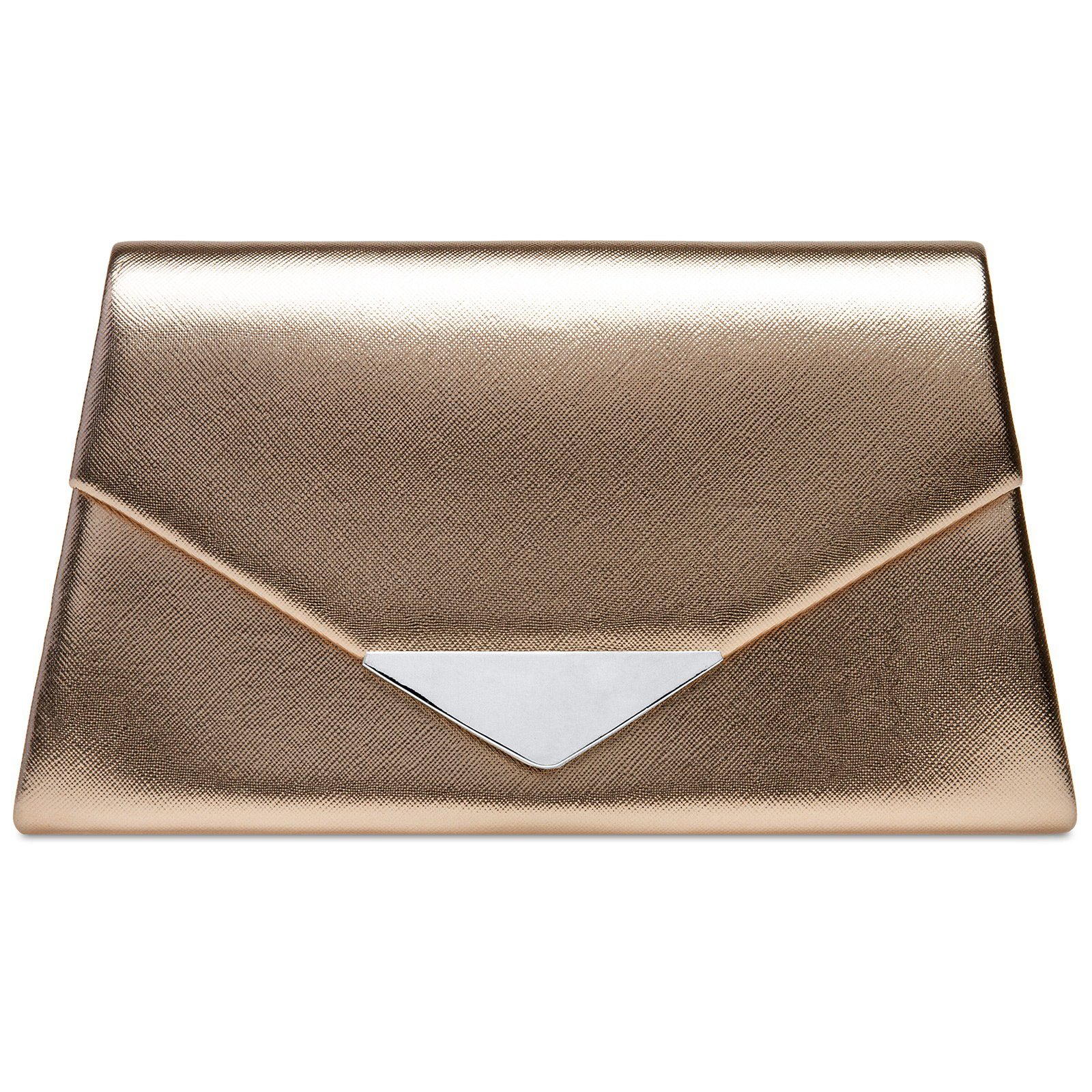 Caspar Clutch TA524 Damen Abendtasche mit Metalldekor