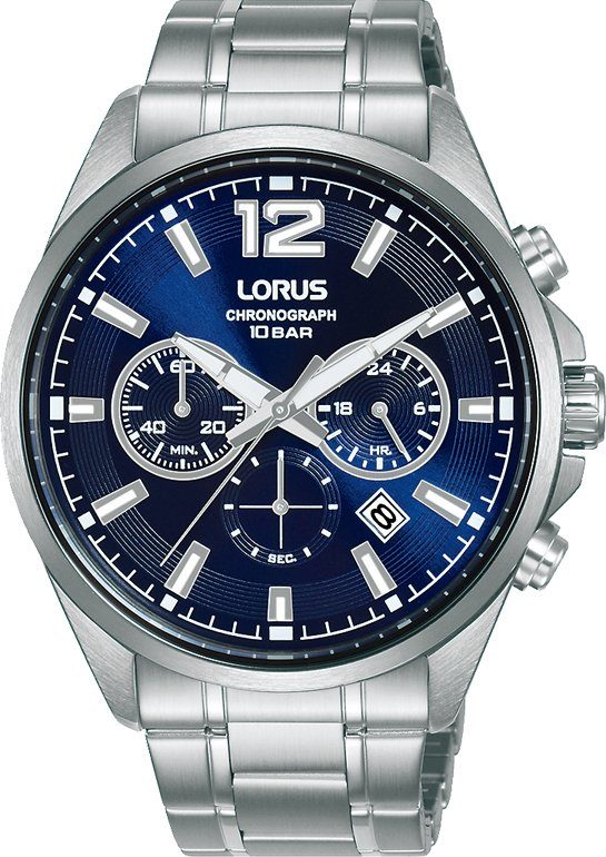 LORUS Chronograph RT383JX9, Armbanduhr, Quarzuhr, Herrenuhr, Stoppfunktion, Datum