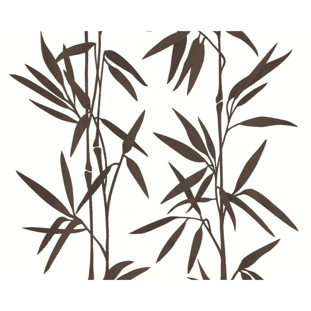 A.S. Création Wandpaneel Vlies-Wand-Panel Bambus, Braun Weiß 228413