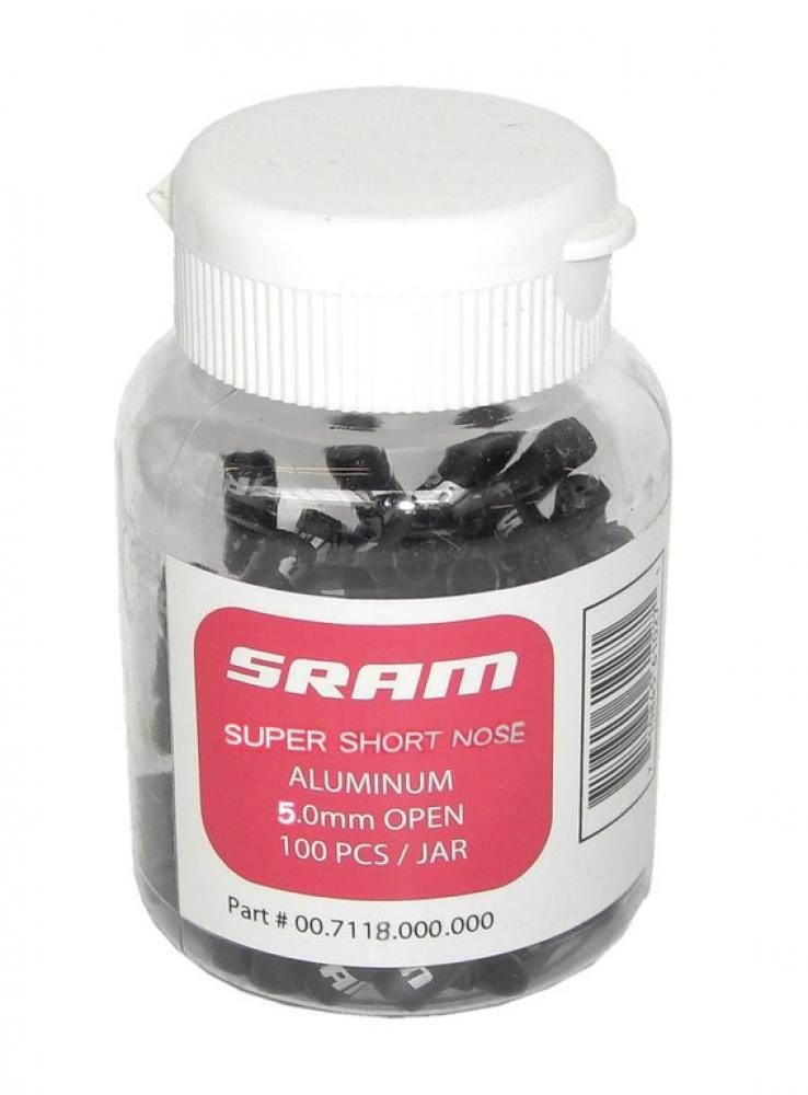 SRAM Bremszug SRAM Kabelenden kurz 4 mm schwarz 100er Pack - saubere Schaltzug-Absch