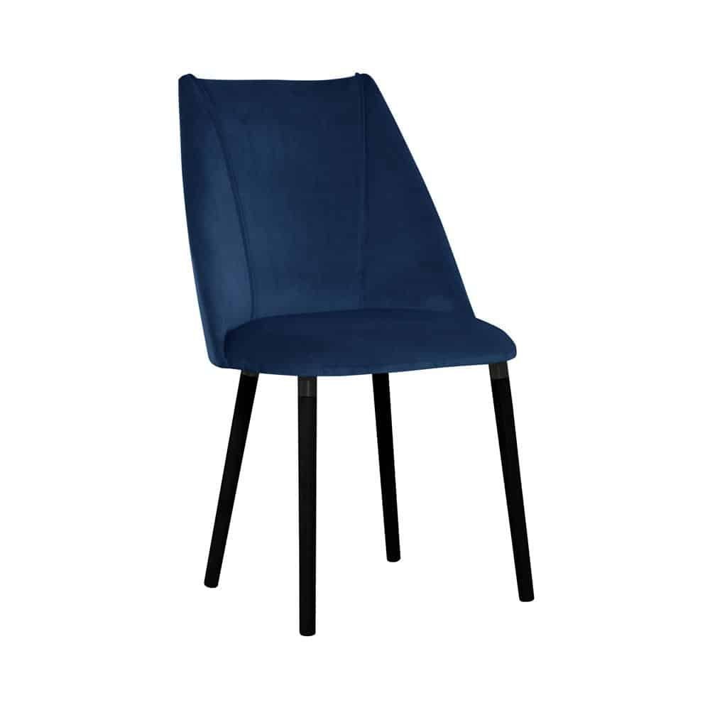 JVmoebel Stuhl, Design Wartezimmer Stuhl Sitz Praxis Ess Zimmer Stühle Textil Stoff Polster Neu Blau