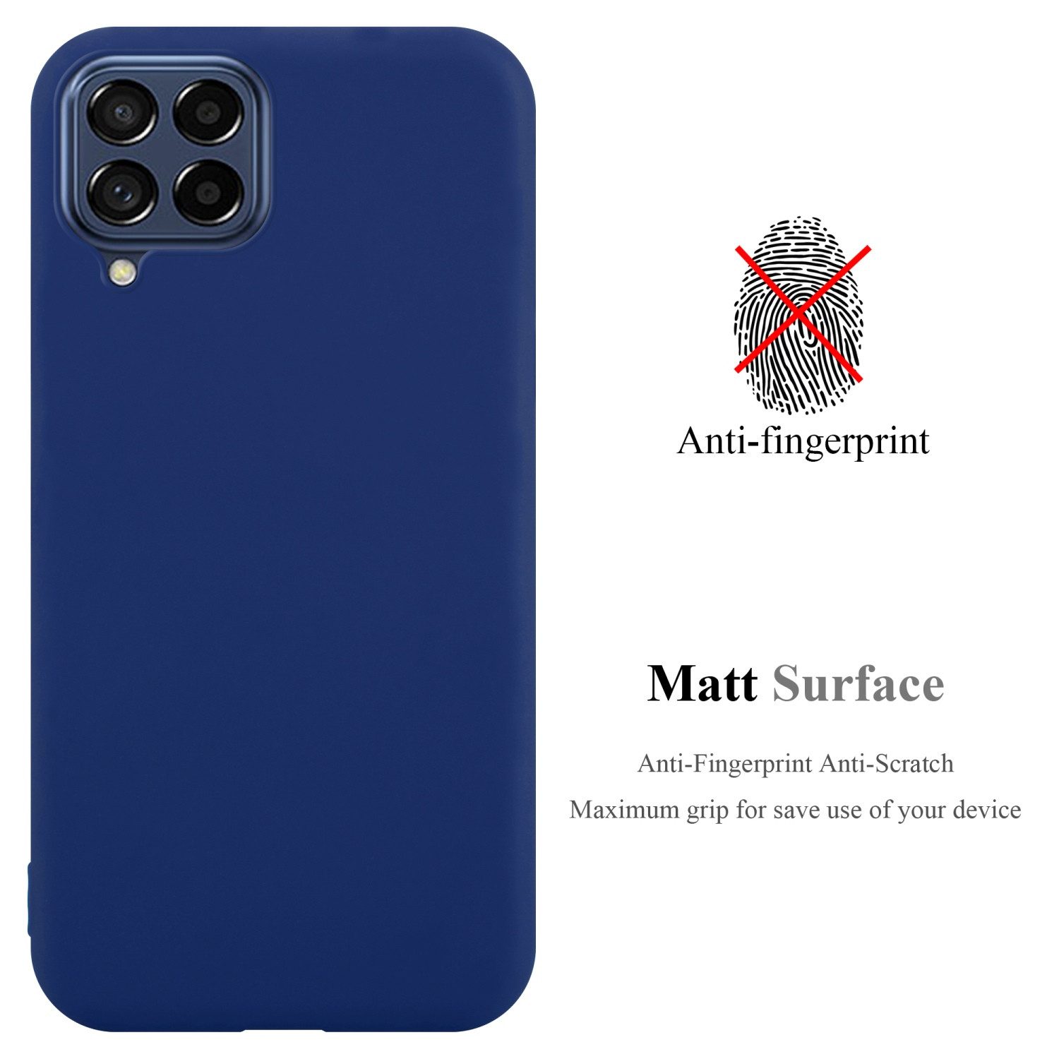 Cadorabo Handyhülle für Samsung Galaxy M53 5G Hülle Samsung Galaxy M53 5G, Flexible TPU Silikon Handy Schutzhülle - Hülle - ultra slim