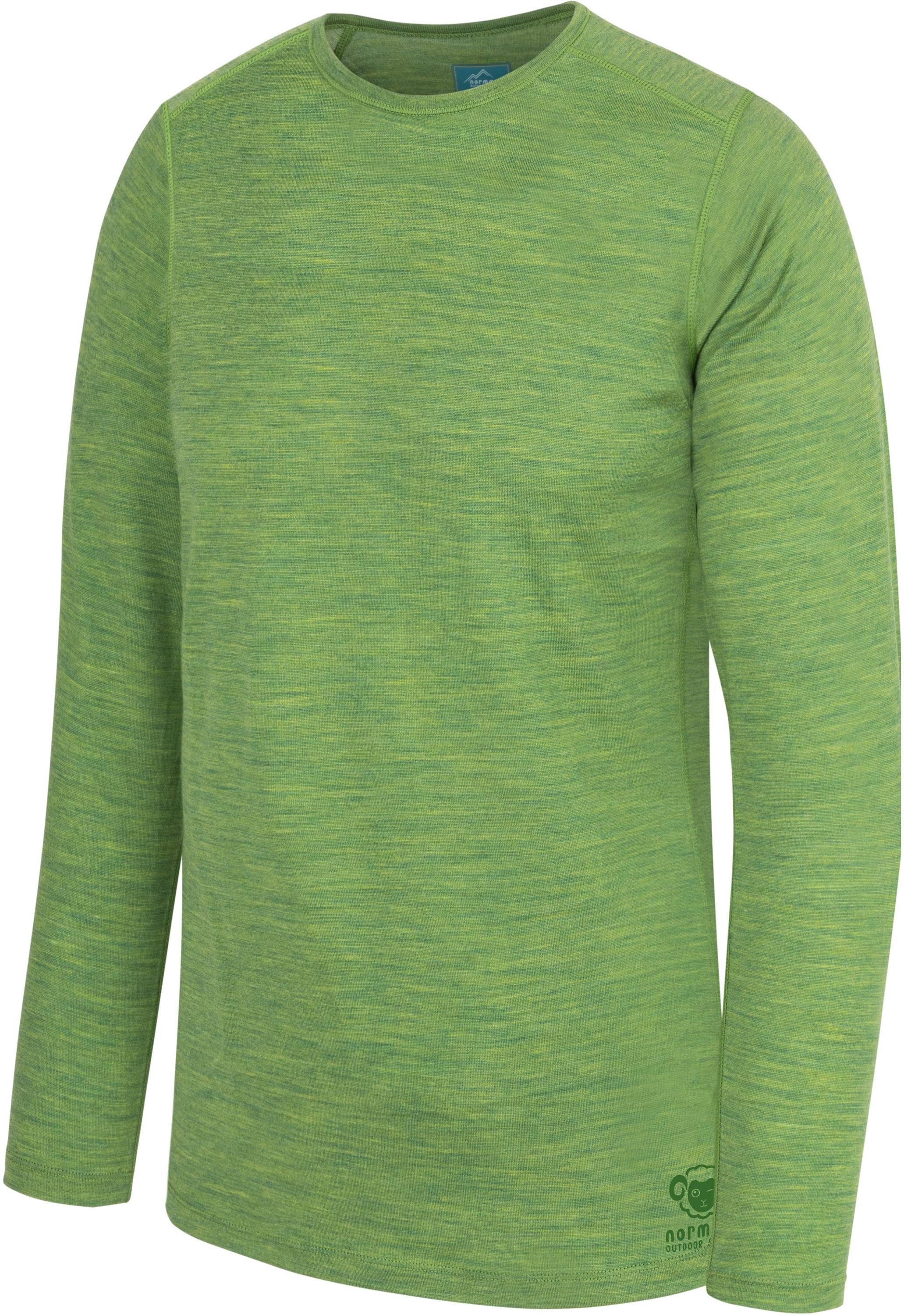 normani Funktionsshirt Kinder Merino Langarm Broome Ski-Thermounterwäsche aus 100 % Bio-Merinowolle für Junge und Mädchen