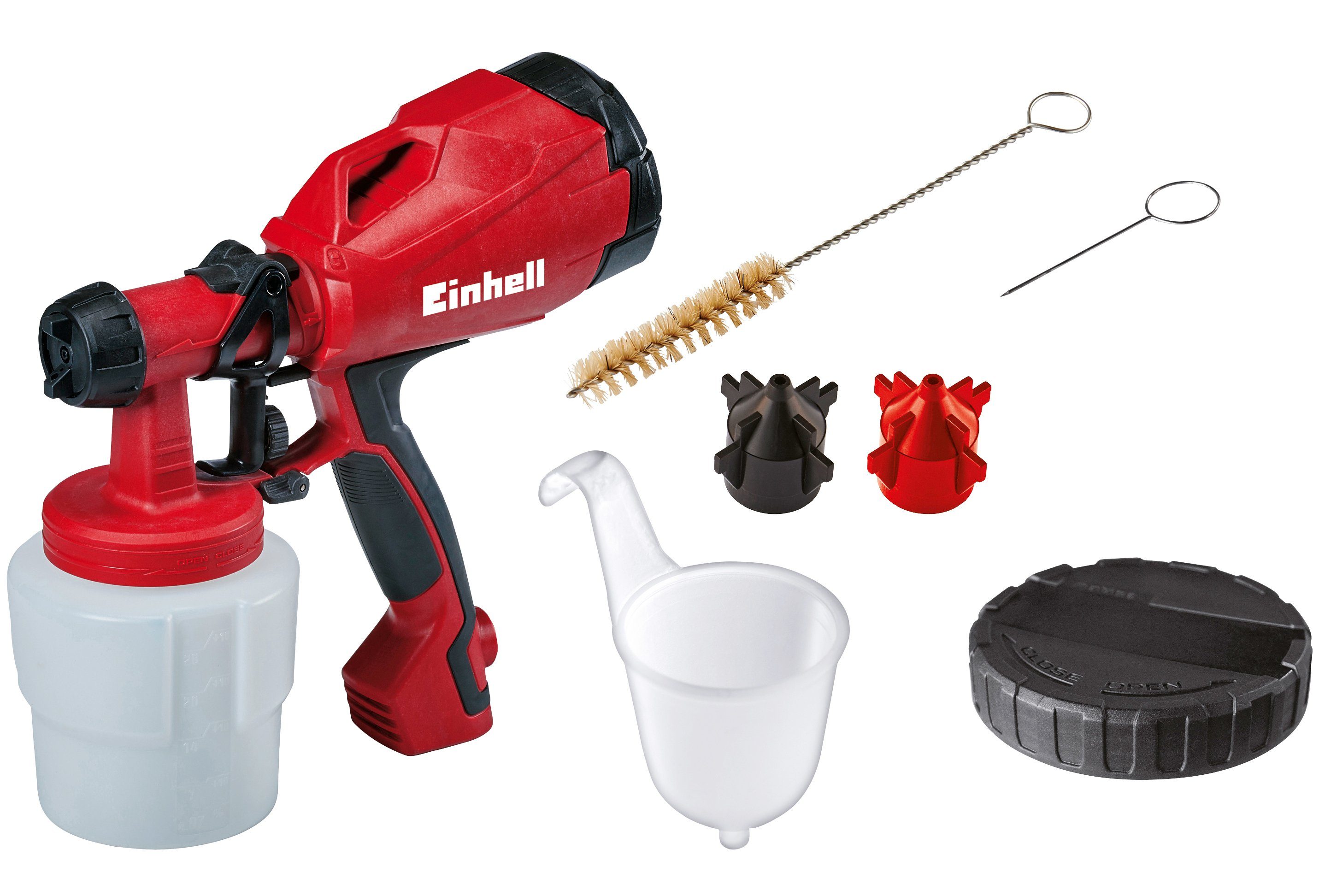 Einhell Farbsprühgerät TC-SY 400 P, Abnehmbarer Sprühkopf zur Reinigung aller farbführenden Elemente