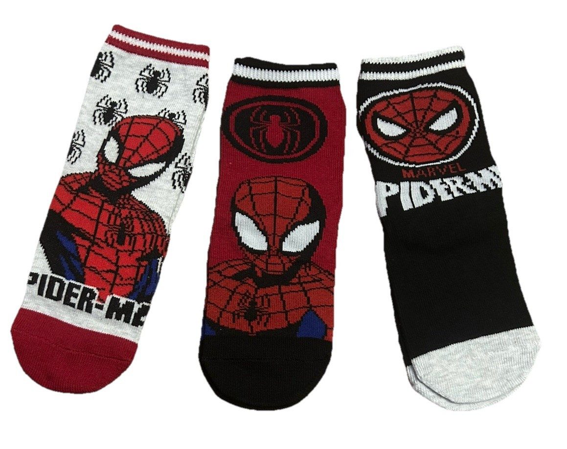 Distra Fashion Freizeitsocken Spiderman Jungen Socken 3er Pack Kinder Strümpfe Kindersocken (3-Paar)