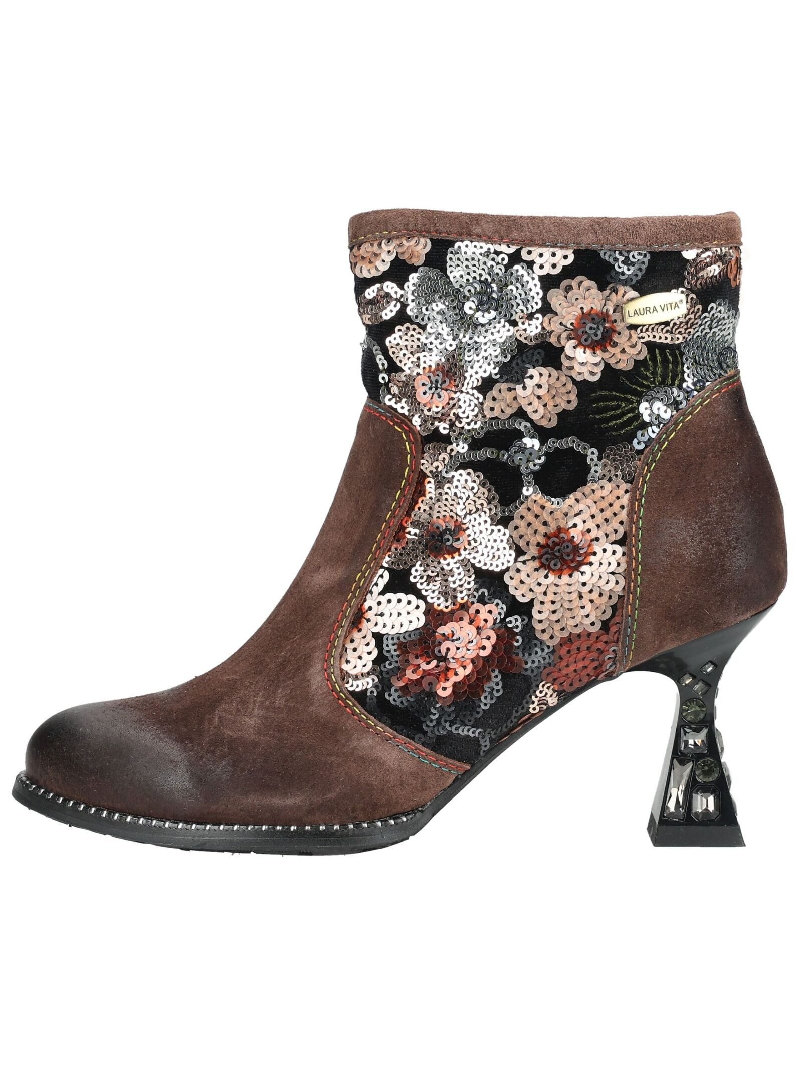 LAURA VITA LAURA VITA Stiefelette Leder/Textil High-Heel-Stiefelette