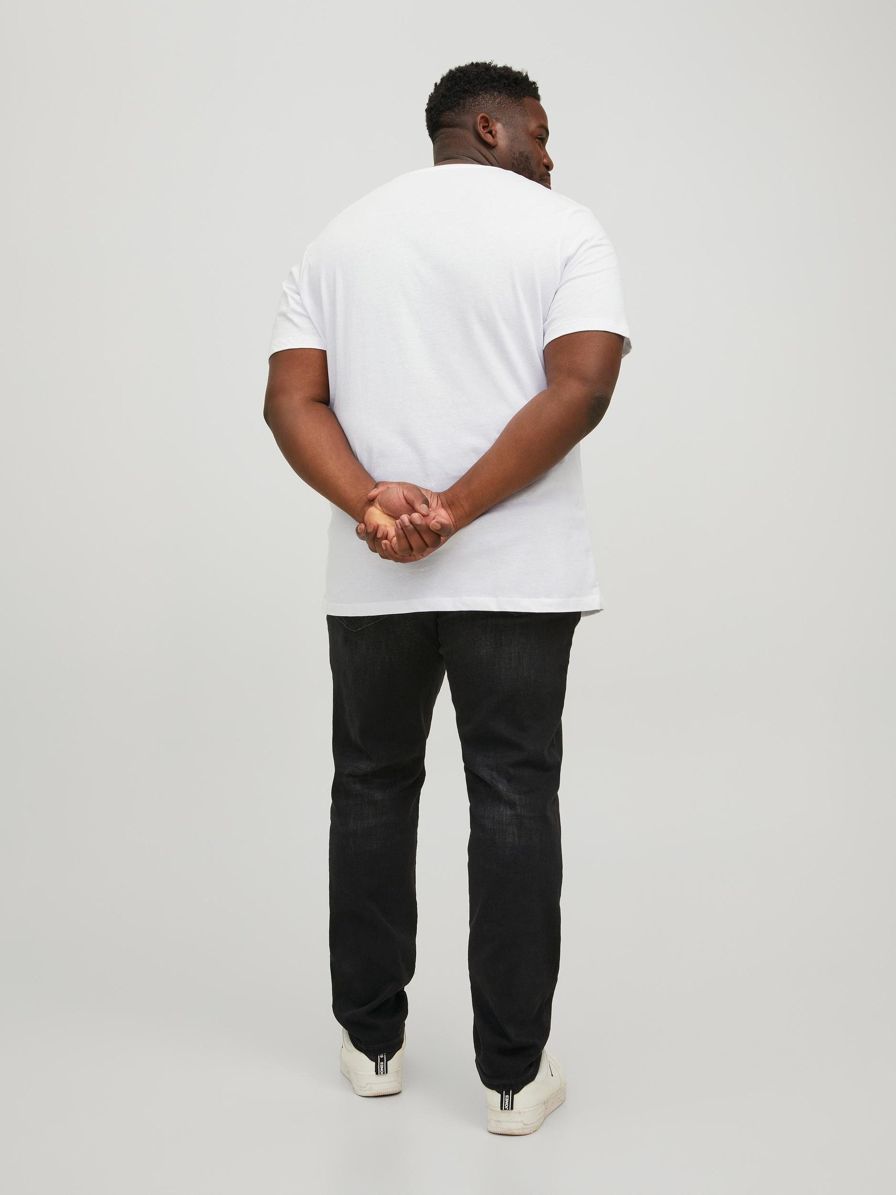 Jack & Jones T-Shirt 2er-Set Plus Size Logo für (2-tlg) JJECORP LOGO TEE SS O-NECK NOOS PLS