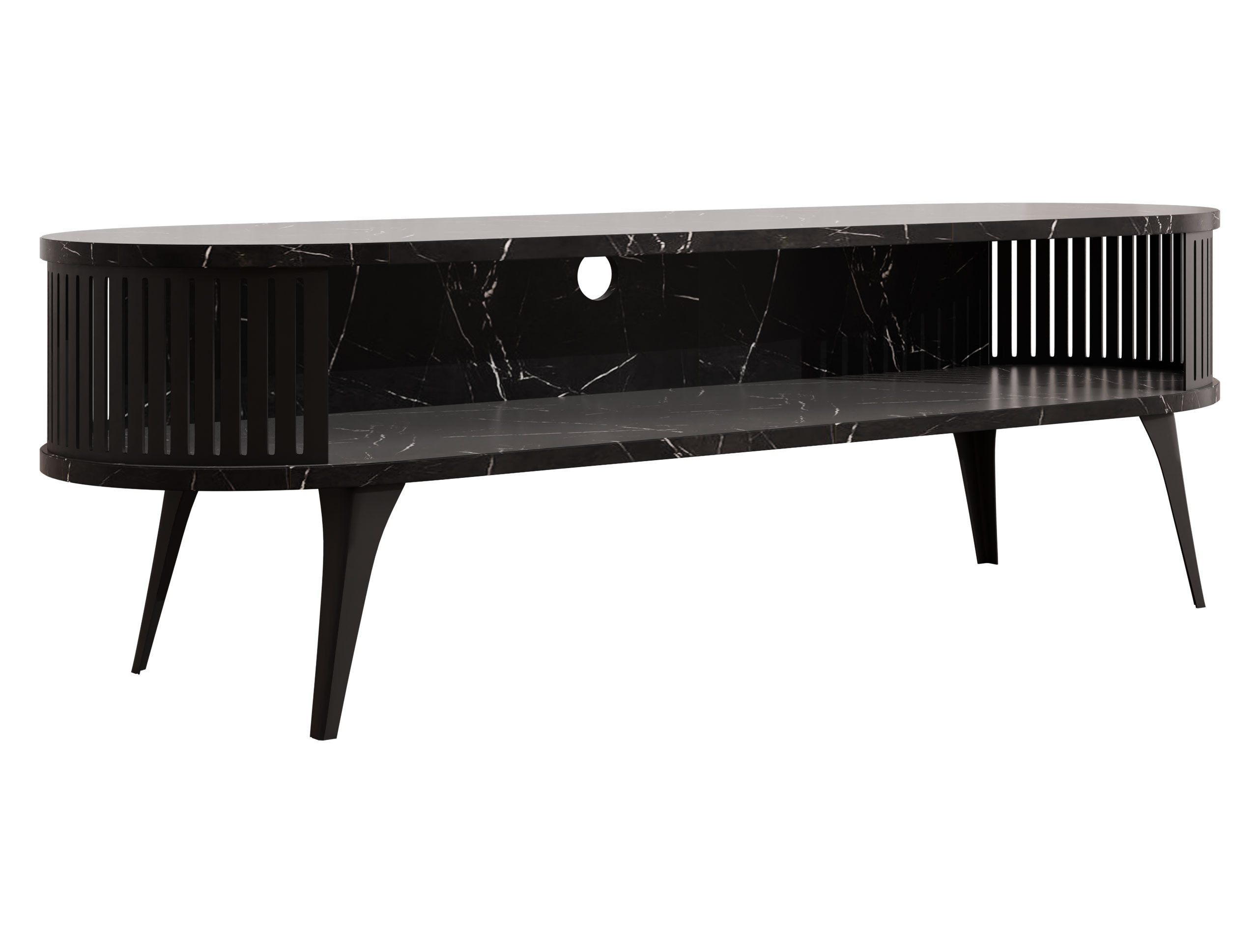 MIRJAN24 TV-Schrank Roenni Oval (mit Regal) günstig online kaufen