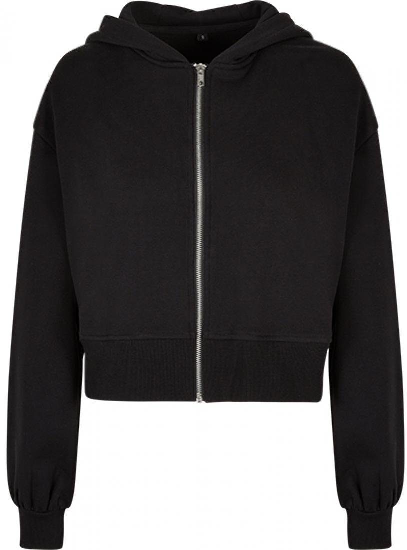 Build Your Brand Kapuzensweatjacke Damen Short Oversized Kapuzenjacke Kurze günstig online kaufen