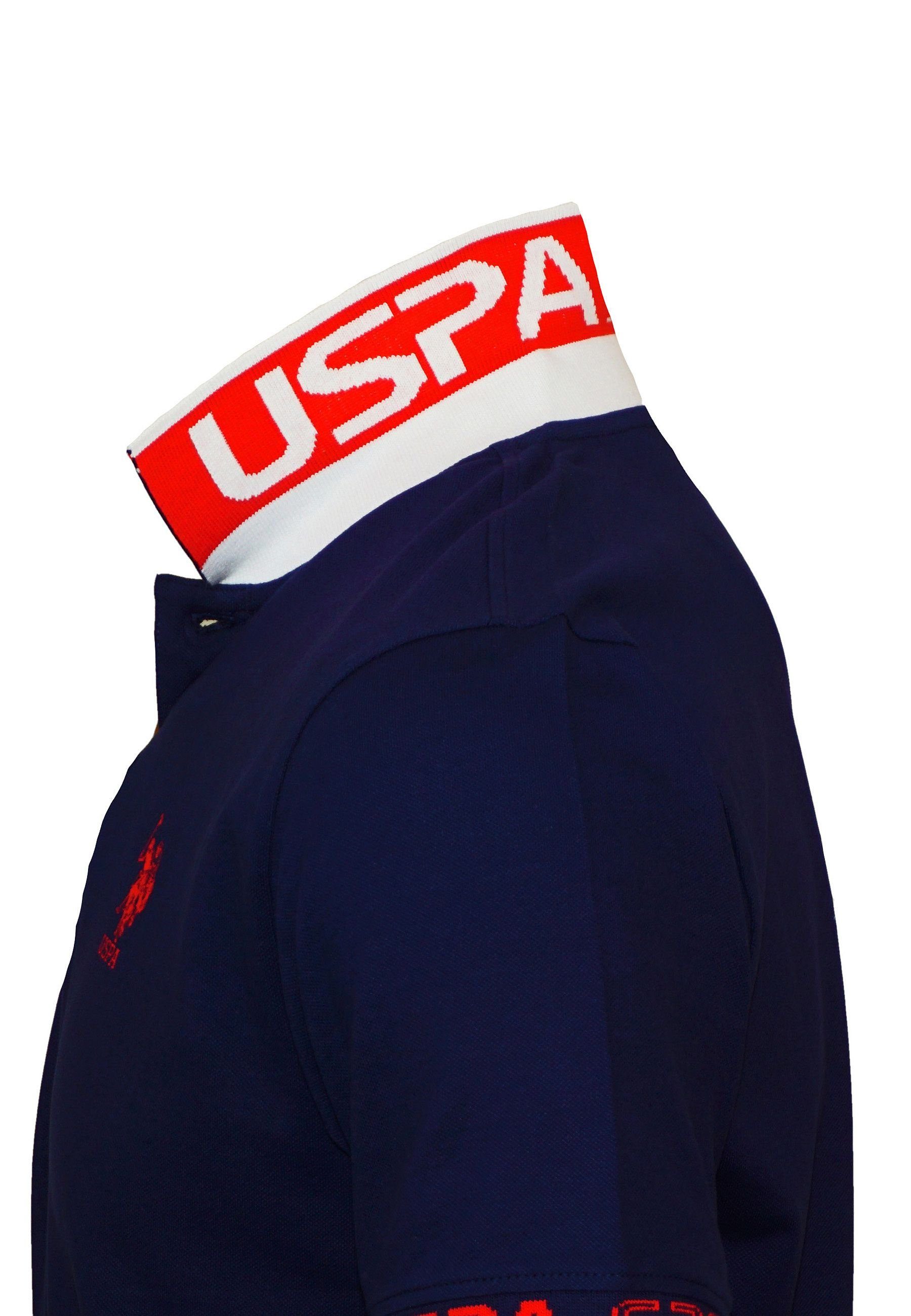 Assn dunkelblau Polo Shirt Poloshirt Poloshirt (1-tlg) CAAD U.S.