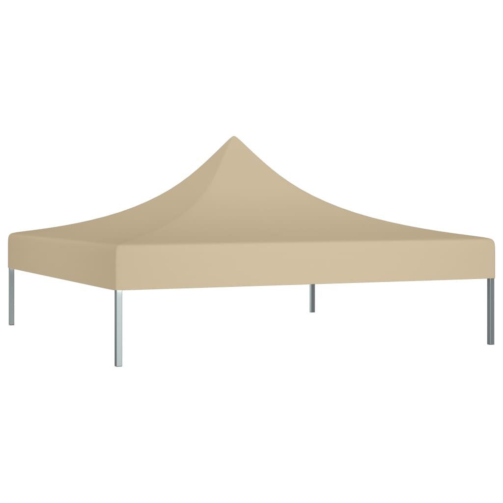 vidaXL Pavillon-Ersatzdach, Partyzelt-Dach 3x3 m Beige 270 g/m²