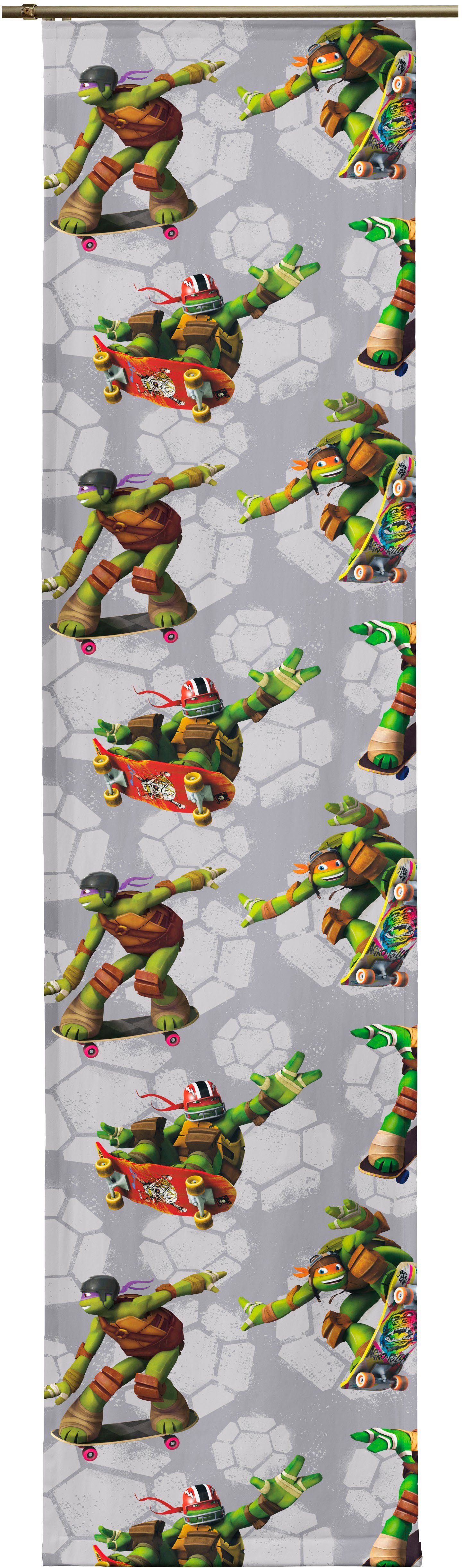 Wirth Schiebegardine Turtles (1 St), Paneelwagen, verdunkelnd, Satin, Nickelodeon