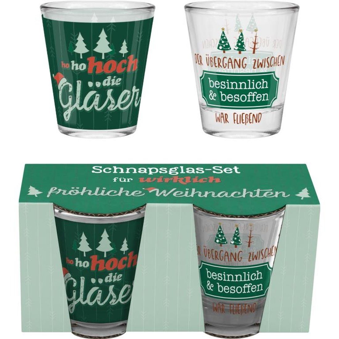 Sheepworld GläserSet »SchnapsglasSet Winter Weihnachten Shot Stamper