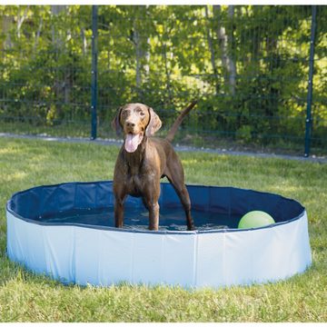 Schecker Hundepool Hundepool mit Abdeckung und Wasserspielzeug, (3-tlg), kann so auch wieder platzsparend verstaut werden