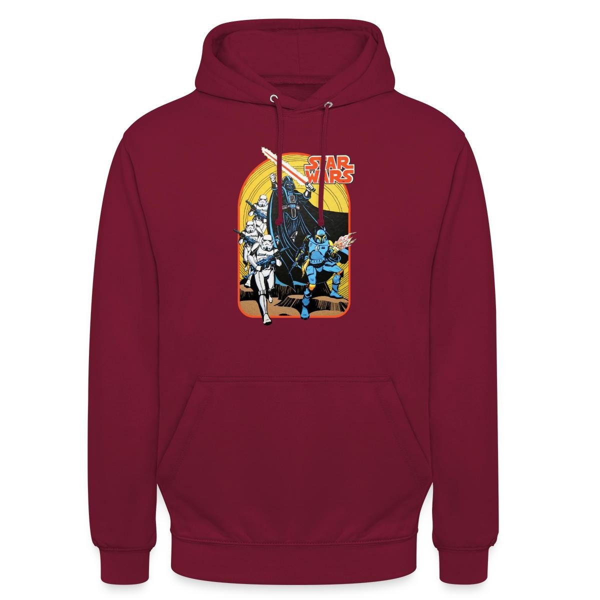Hoodie Star Wars Retro Darth Vader Und Stormtrooper Unisex Hoodie