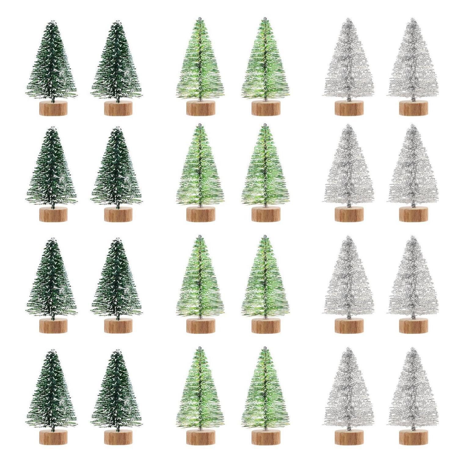 LuxusKollektion Künstlicher Weihnachtsbaum Mini Weihnachtsbaum 24pcs