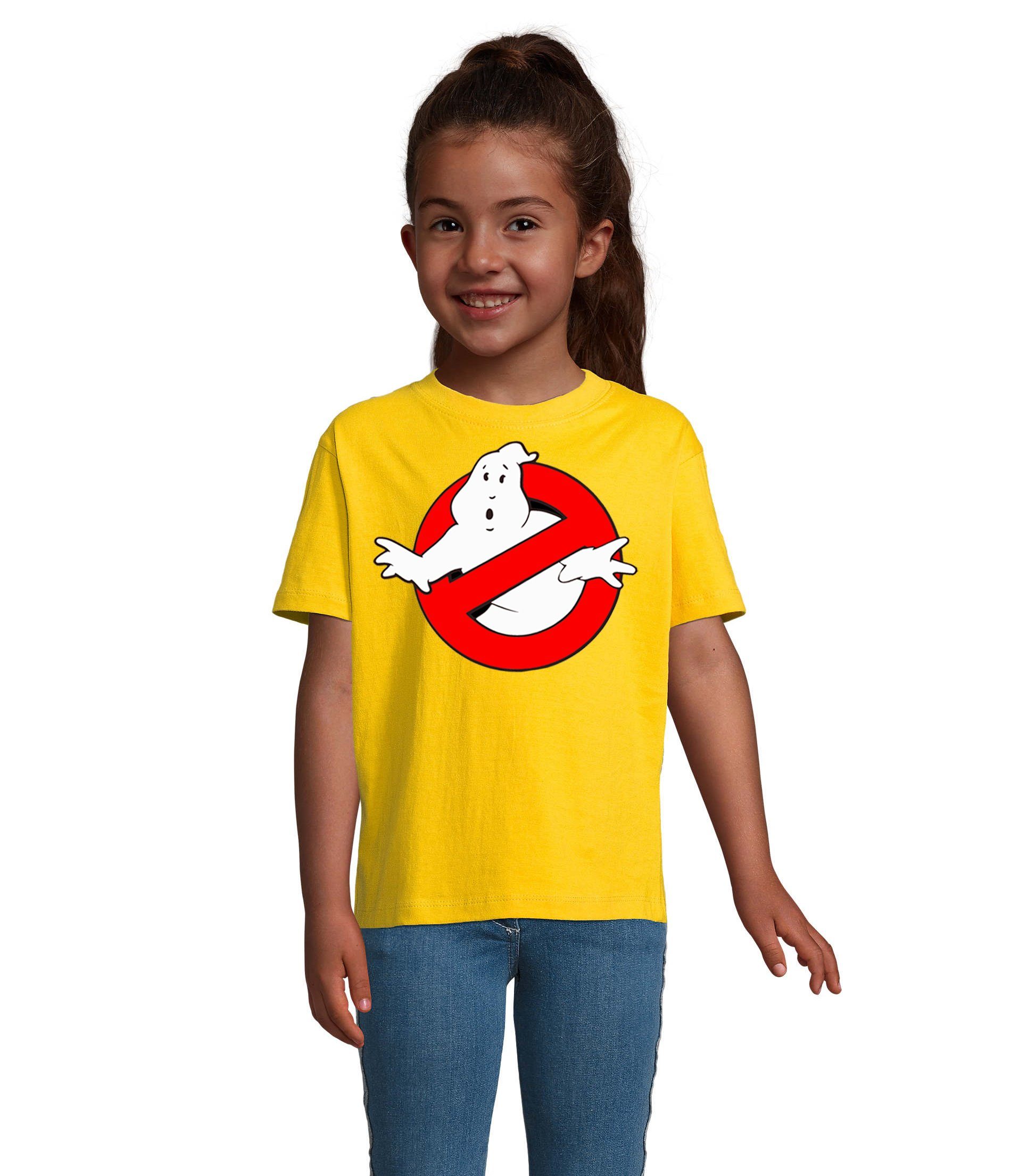 Blondie & Brownie T-Shirt Kinder Jungen & Mädchen Ghostbusters Ghost Geister Geisterjäger in vielen Farben Gelb
