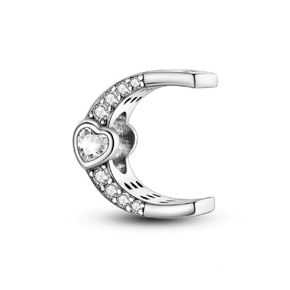 PANDACHARMS Charm Buchstabe Alphabet A-Z Block Buchstabe für Charm Armband, 925 Silber, Zirkonia – Bild 3 von 3