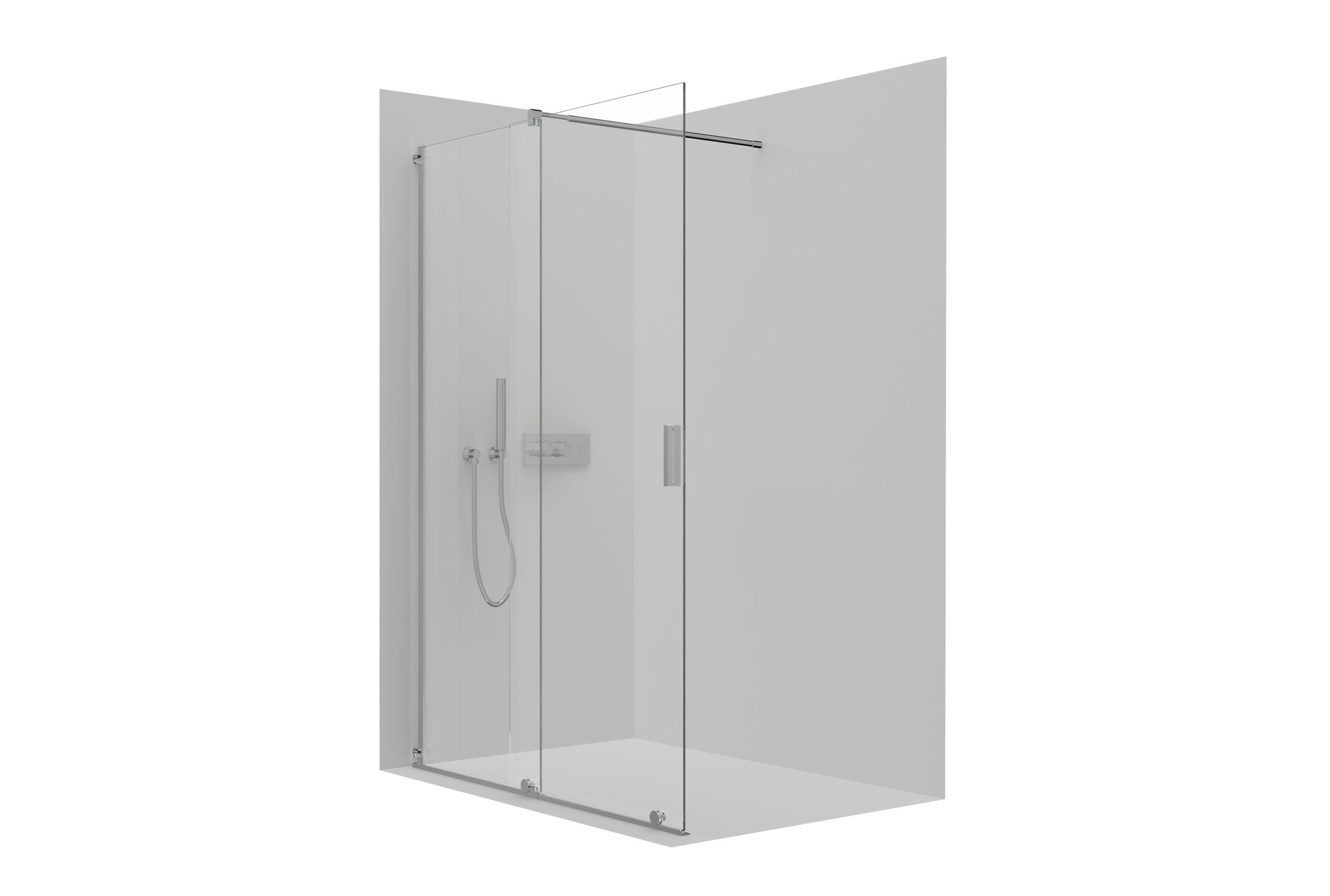 Bernstein Walk-in-Dusche NT101, Glasstärke: 8mm Echtglas / ESG-Sicherheitsg günstig online kaufen