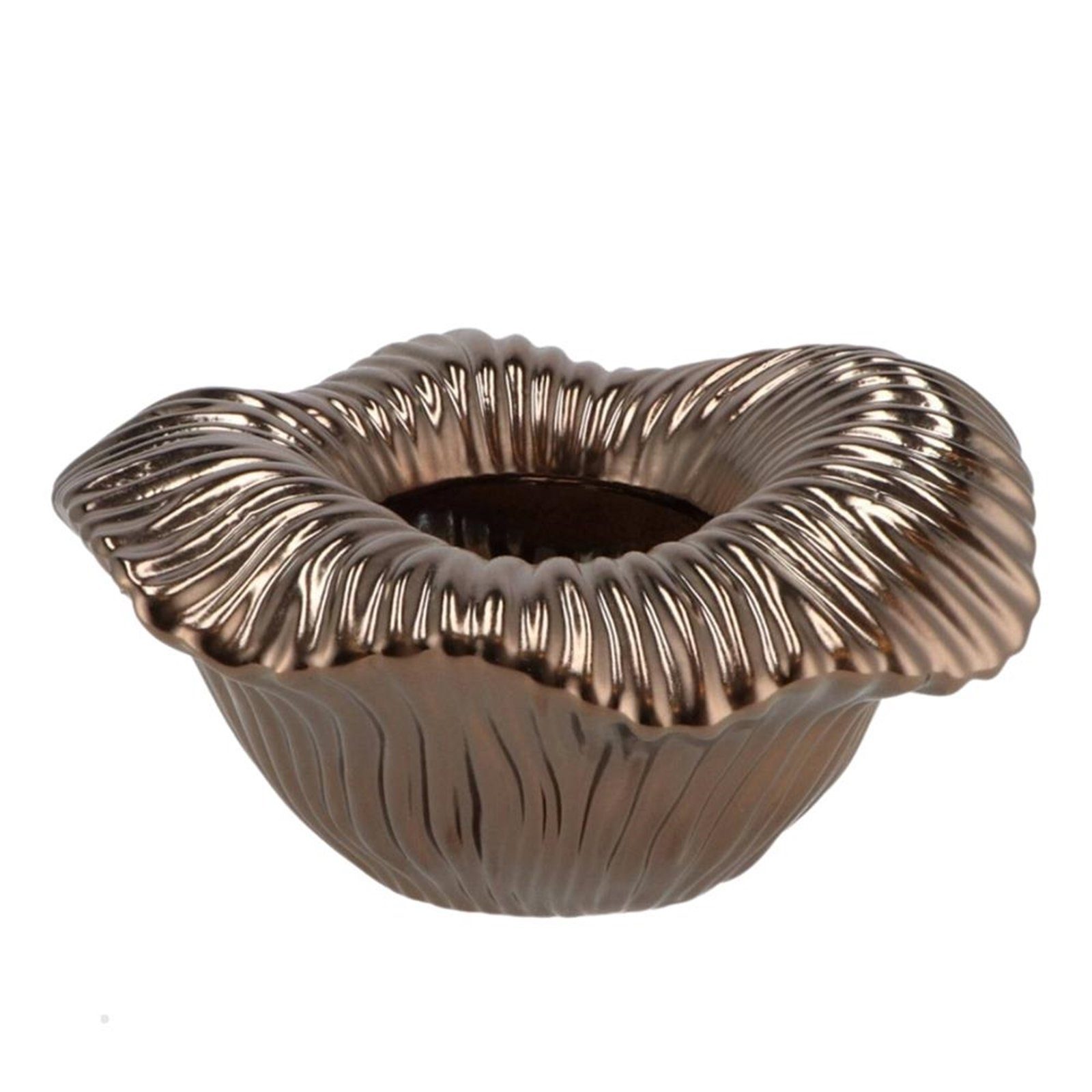 HTI-Living Dekoschale Dekoschale Bronze Tischdeko (Stück, cm 25 1 Keramik Wohnaccessoire St)