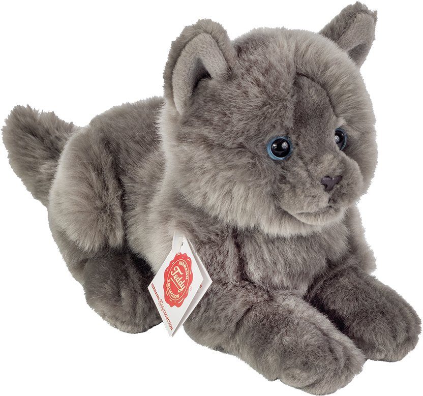 Teddy Hermann® Kuscheltier Kartäuser Katze, 20 cm, zum Teil aus recyceltem Material