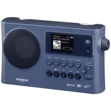 Sangean WFR-228BT Internet-Tischradio, Dark Blue Radio (Akku-Ladefunktion, Spotify)