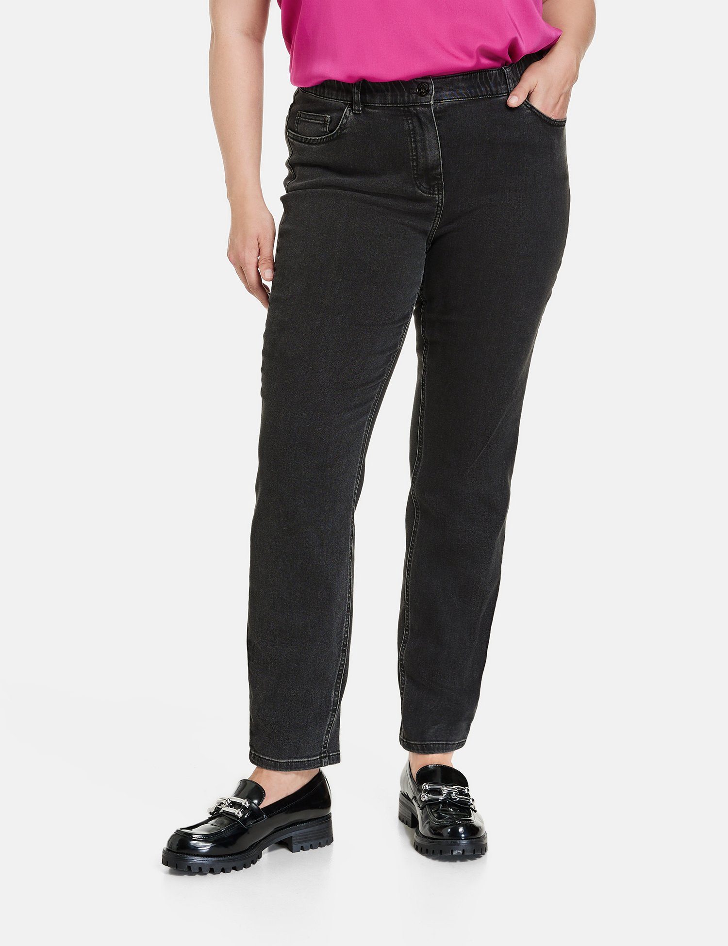 Samoon Stretch-Jeans 5-Pocket Betty Jeans